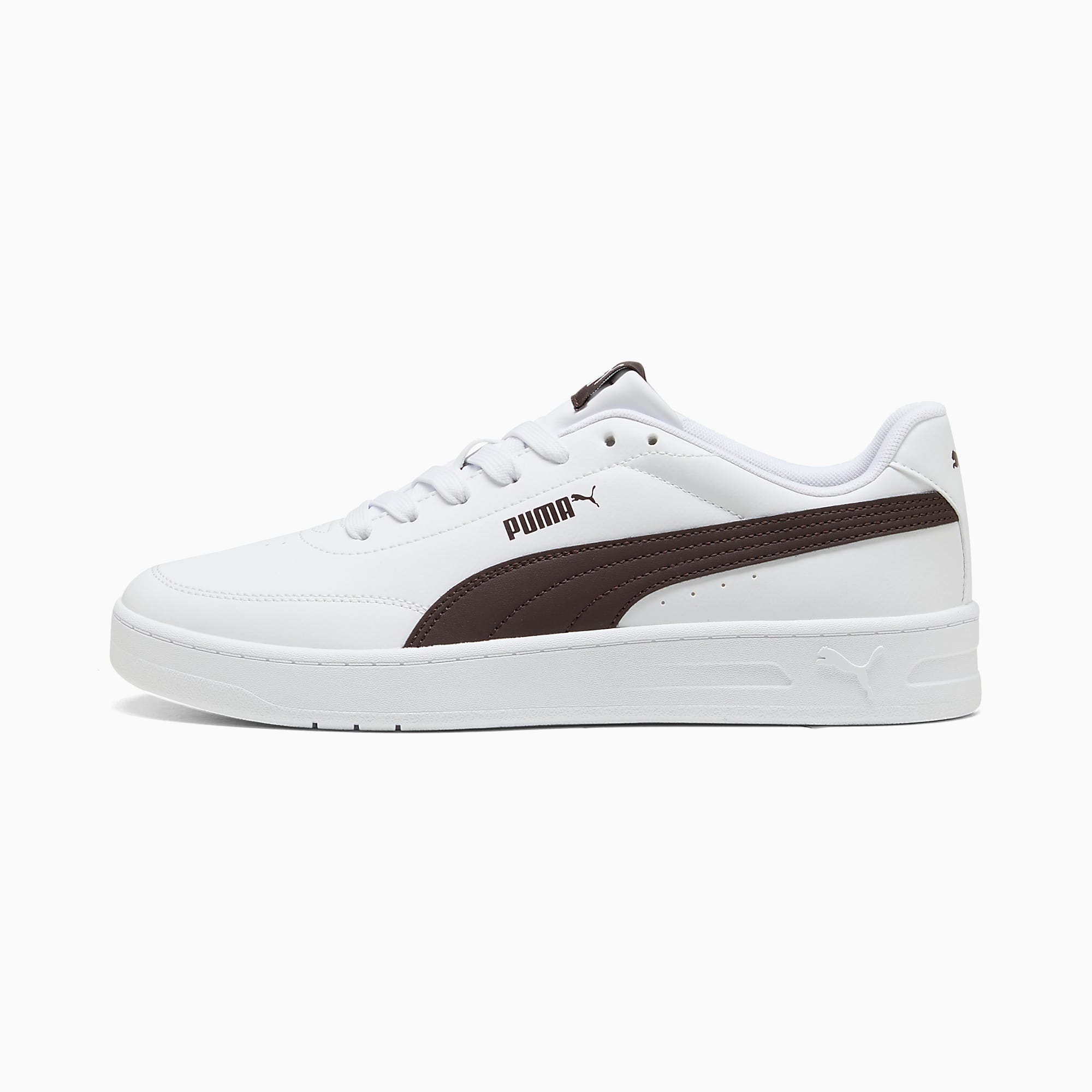 Court CLASSIC Clean UNISEX Ayakkabı - PUMA White-Chocolate Fondue - 402223_21 - Görsel 1