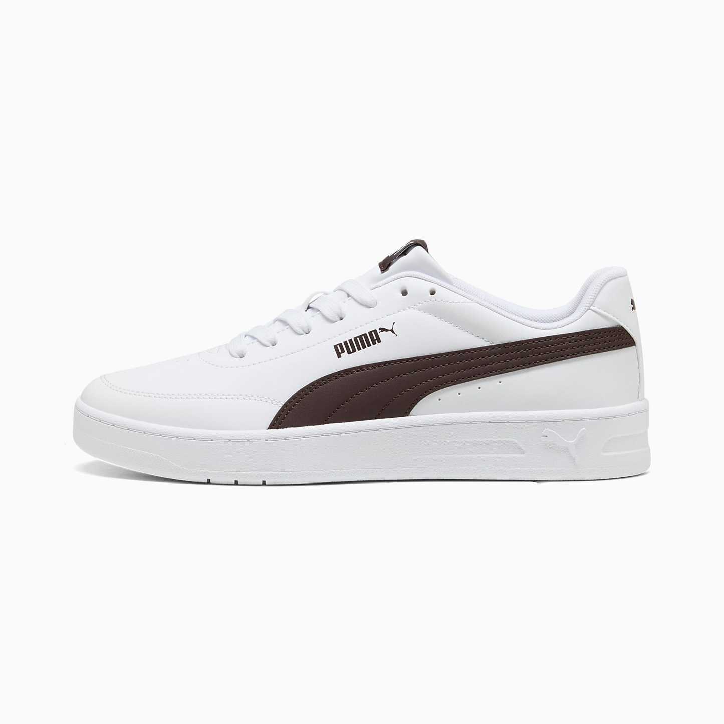 Court CLASSIC Clean UNISEX Ayakkabı - PUMA White-Chocolate Fondue - 402223_21 - Görsel 1