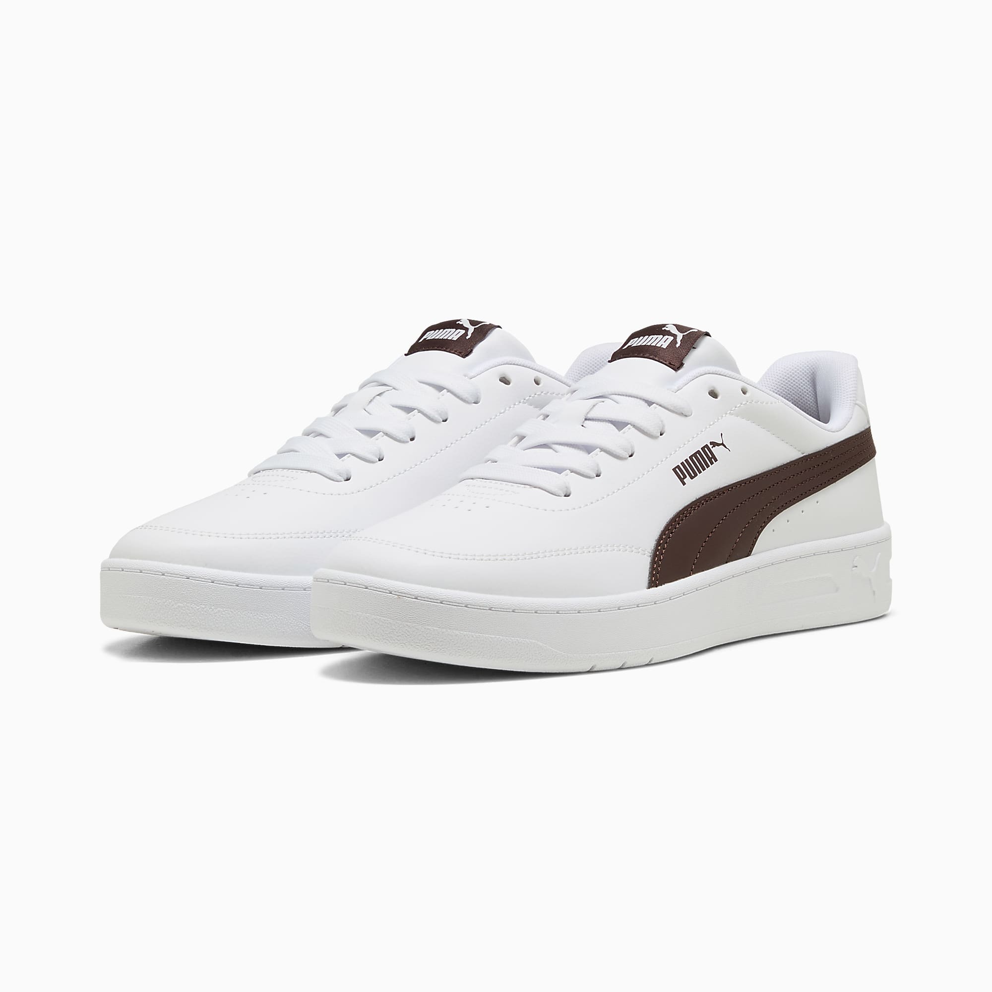 Court CLASSIC Clean UNISEX Ayakkabı - PUMA White-Chocolate Fondue - 402223_21 - Görsel 2