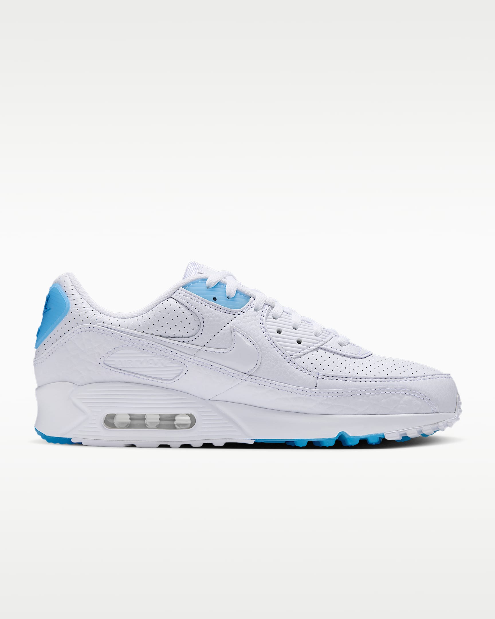 Nike Air Max 90 Erkek Ayakkabısı - Beyaz/Aurora Blue/Beyaz