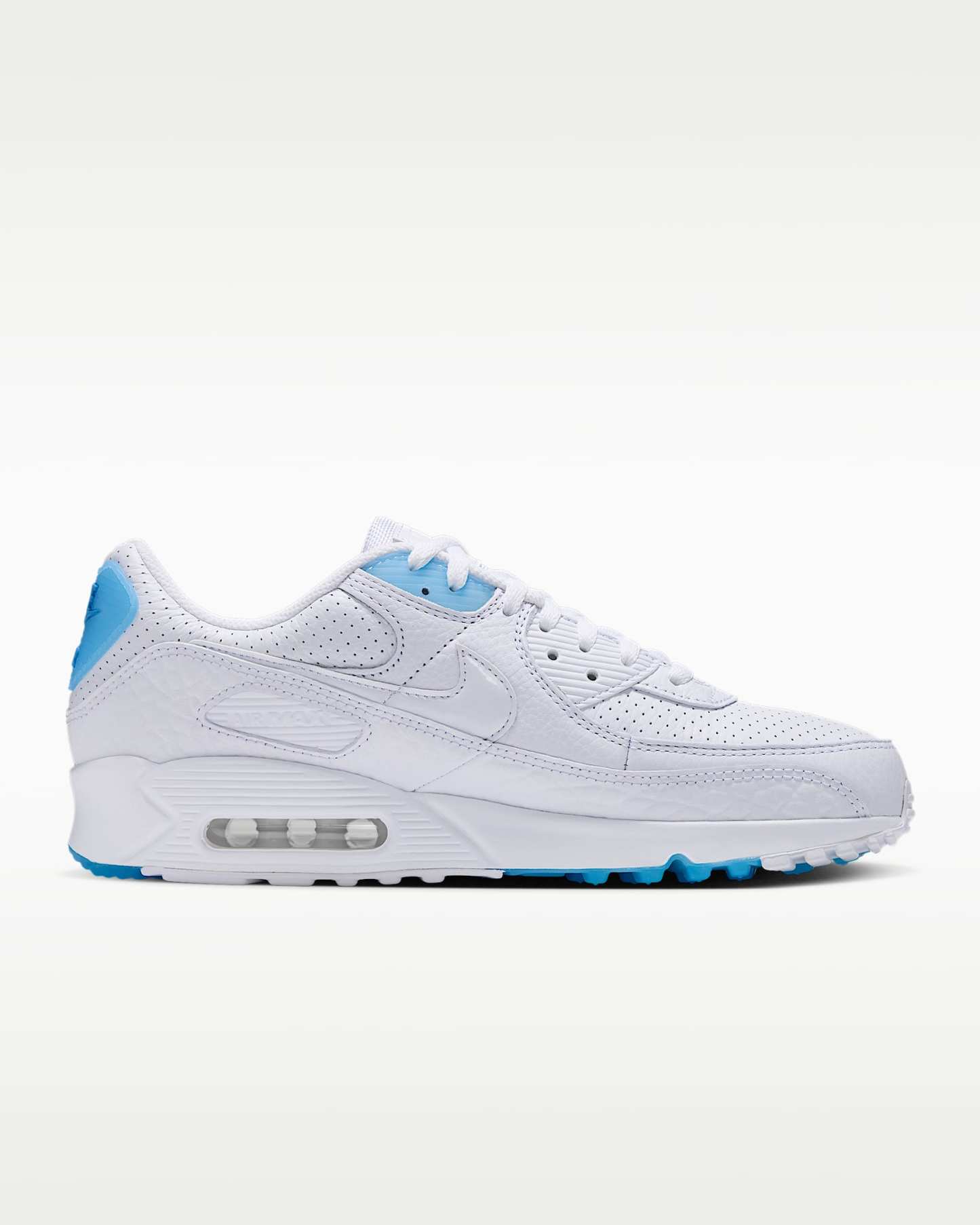 Nike Air Max 90 Erkek Ayakkabısı - Beyaz/Aurora Blue/Beyaz
