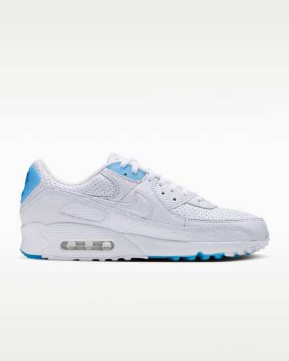 Nike Air Max 90 Erkek Ayakkabısı - Beyaz/Aurora Blue/Beyaz