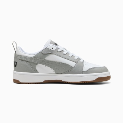 Rebound V6 Low UNISEX Ayakkabı - PUMA White-Gray Echo-PUMA Black - 406388_53 - Görsel 5