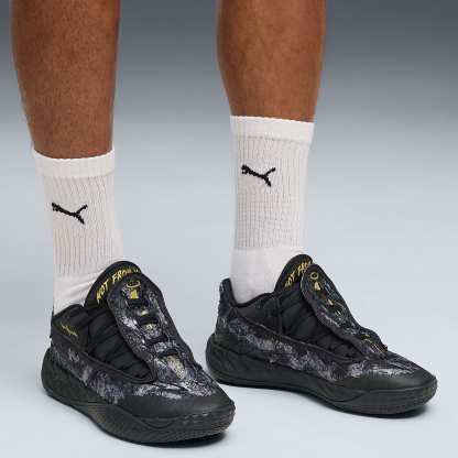 MB.05 Lo Team UNISEX Basketbol Ayakkabısı - PUMA Black-Moody Gray - 313266_04 - Görsel 2
