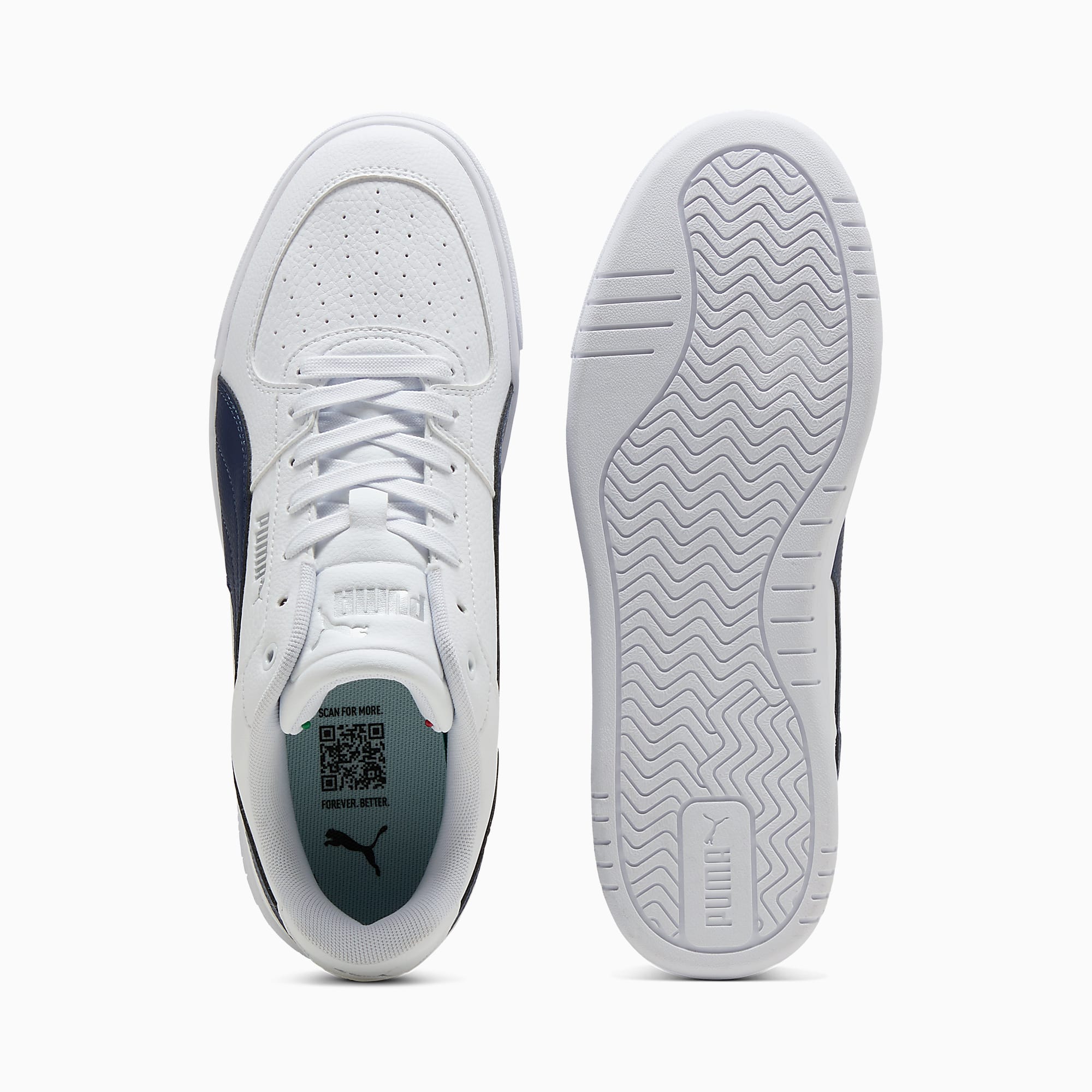 PUMA Caven UNISEX Ayakkabı - PUMA White-PUMA Navy-PUMA Black - 409170_14 - Görsel 4