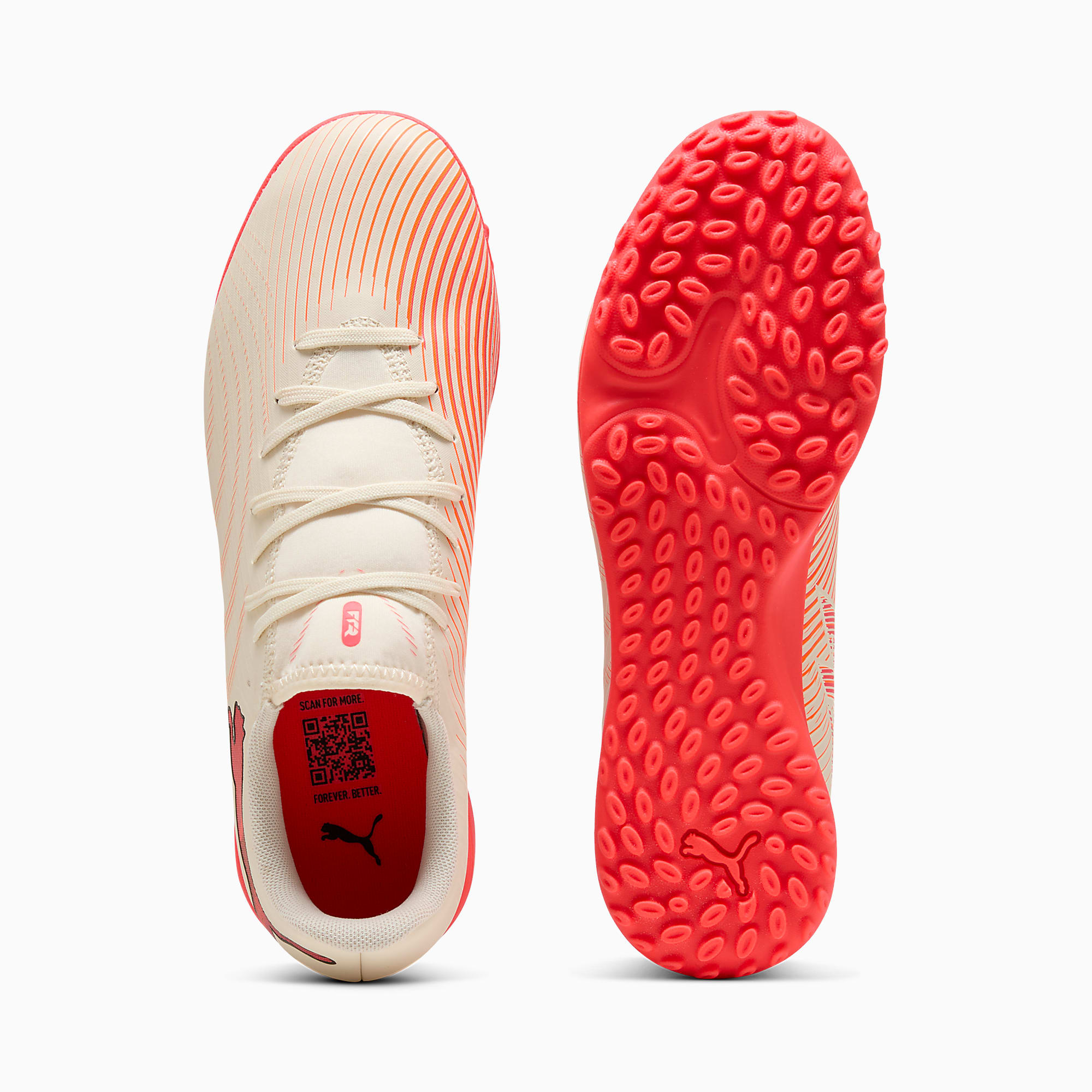 FUTURE 9 PLAY TT UNISEX Krampon - Sugared Almond-PUMA White-Ultra Red-PUMA Black - 109174_01 - Görsel 4