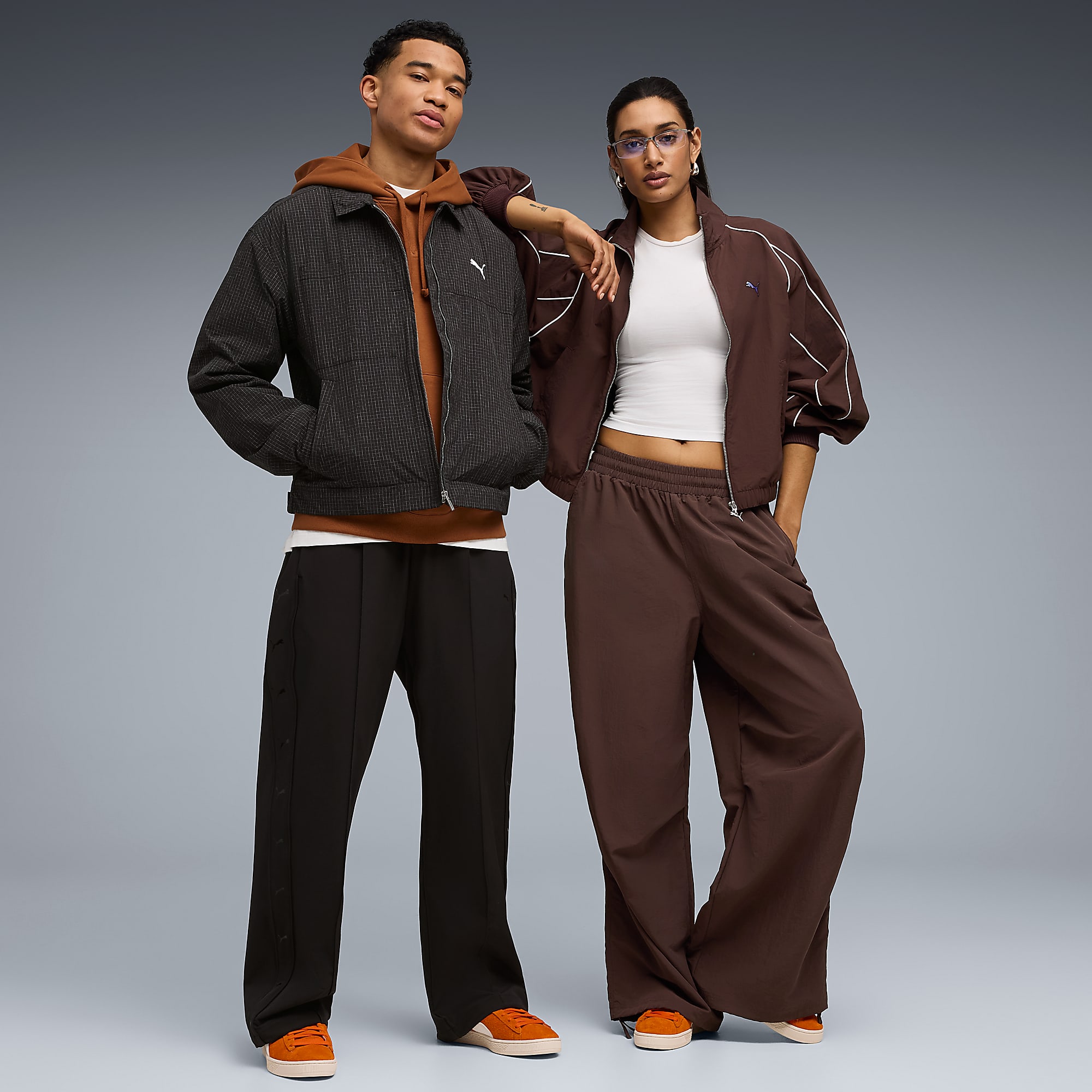 Suede Charles F. Stead IV UNISEX Ayakkabı - Orange Glo-PUMA White - 403766_02 - Görsel 3