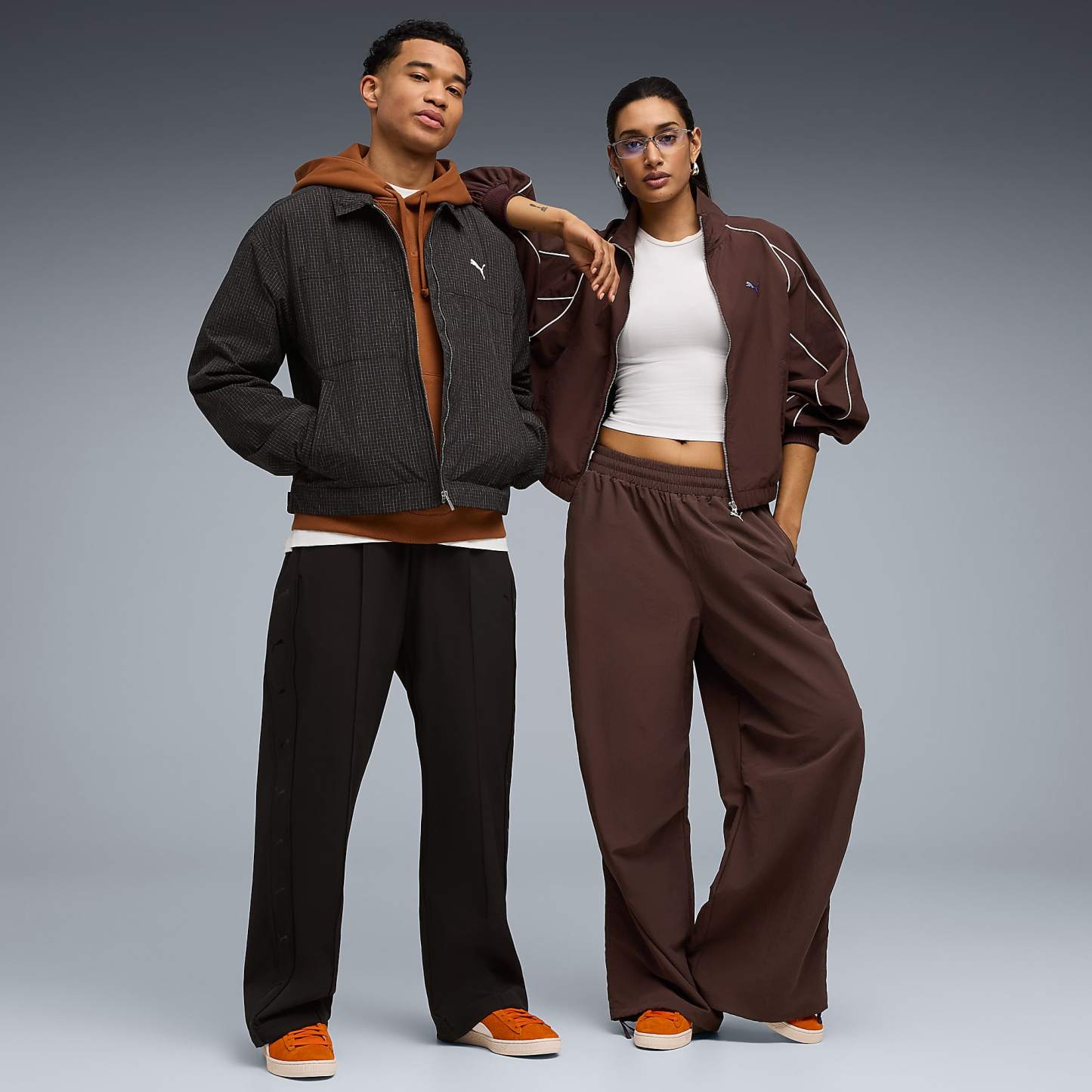 Suede Charles F. Stead IV UNISEX Ayakkabı - Orange Glo-PUMA White - 403766_02 - Görsel 3