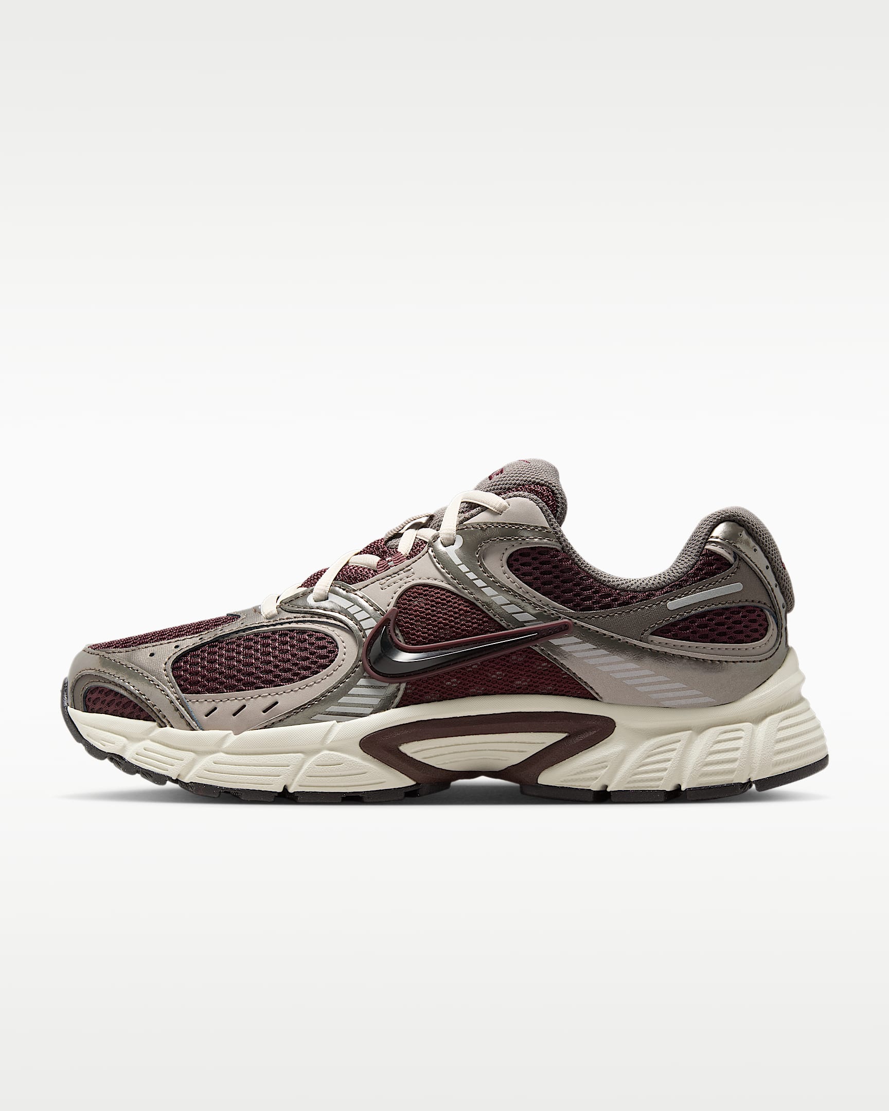 Nike V5 RNR Yansıtıcı Tasarım Vurgulu Kadın Ayakkabısı - Burgundy Crush/College Grey/Light Orewood Brown/Siyah