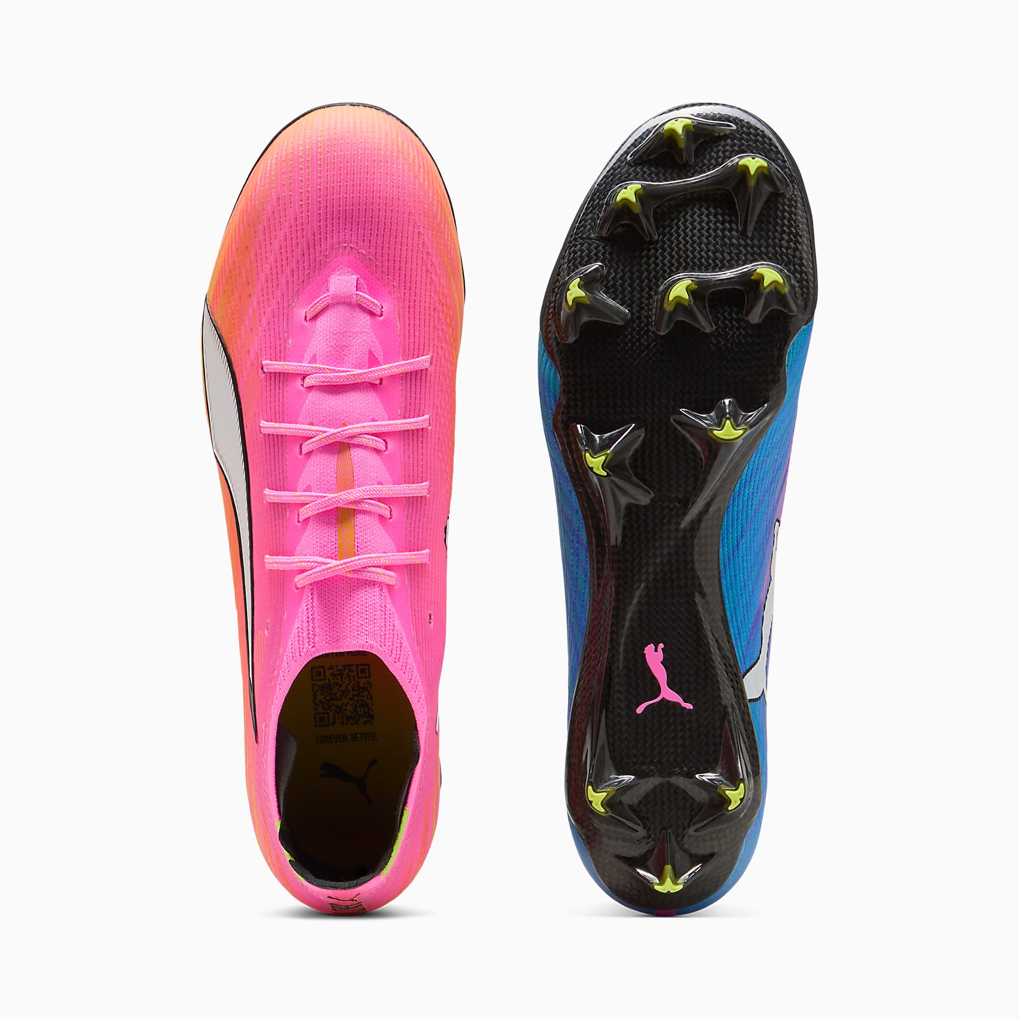 ULTRA 6 CARBON FG UNISEX Krampon - Poison Pink-PUMA White-Sun Stream-Bright Aqua-PUMA Black - 108685_05 - Görsel 4