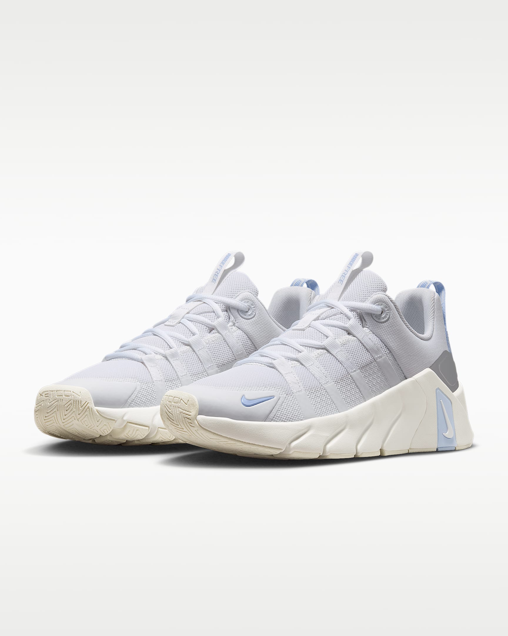 Nike Free Metcon 7 Kadın Antrenman Ayakkabısı - Beyaz/Hydrogen Blue/Metallic Silver/Beyaz