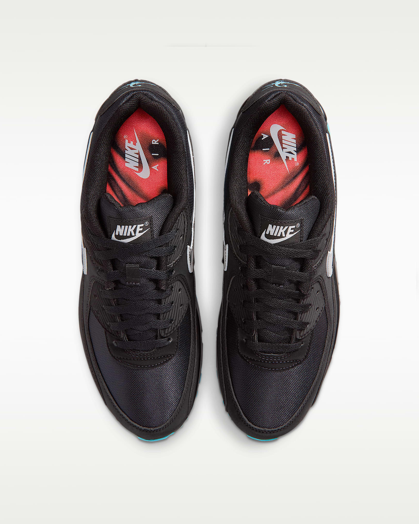 Nike Air Max 90 Premium "Scorpion" Erkek Ayakkabısı - Siyah/Gamma Blue/Ice/Chrome