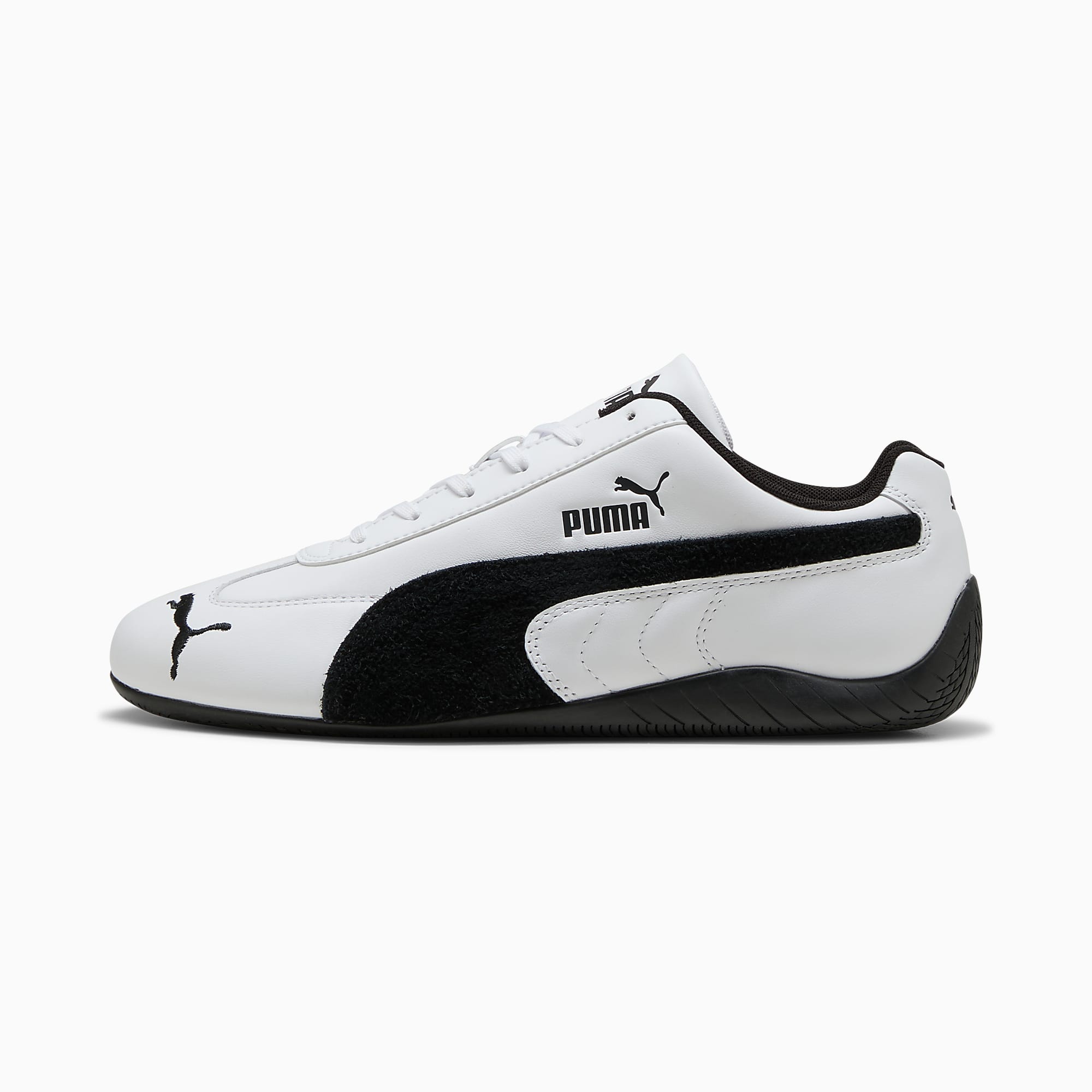 Speedcat LTHR UNISEX Ayakkabı - Puma White-Puma Black - 403175_01 - Görsel 1