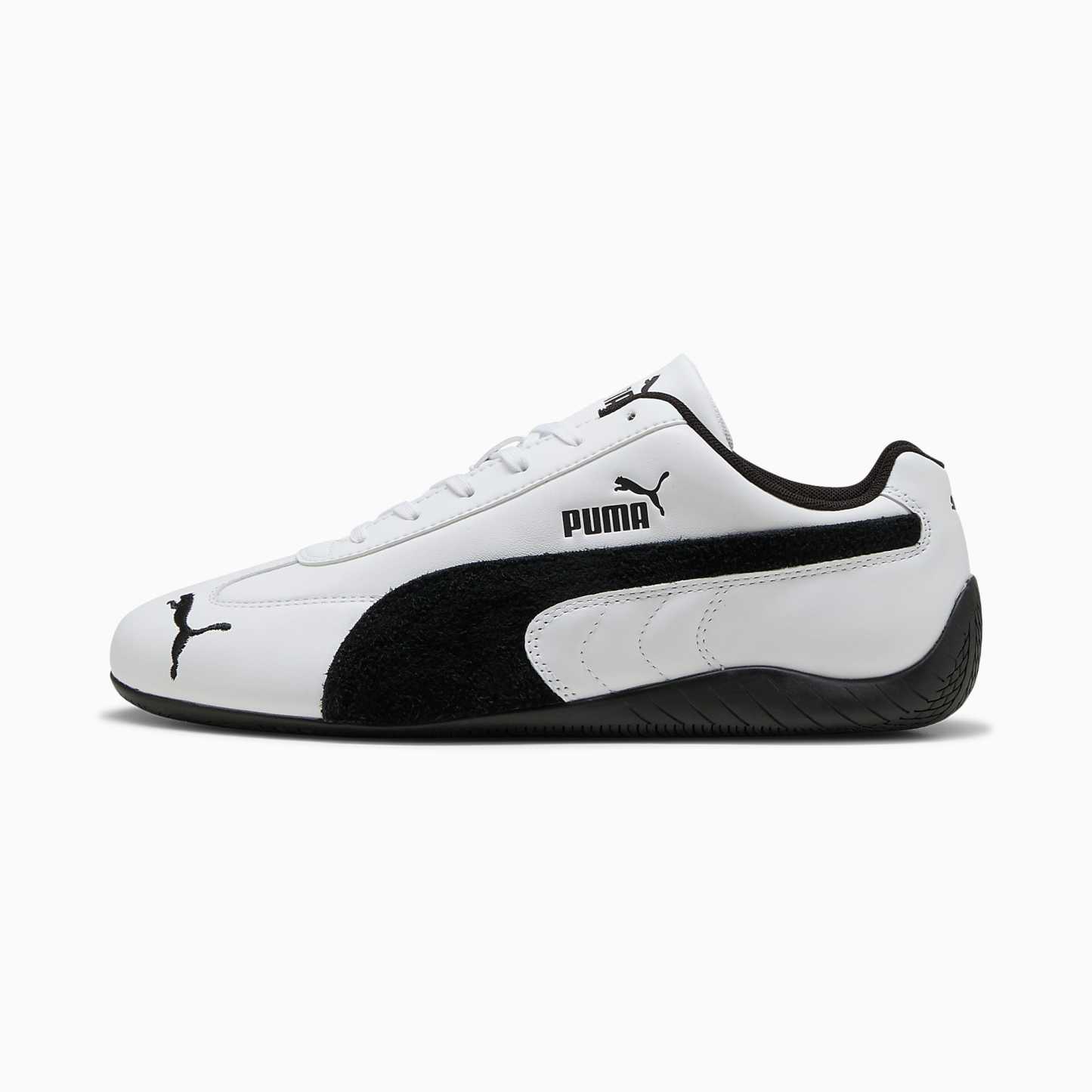 Speedcat LTHR UNISEX Ayakkabı - Puma White-Puma Black - 403175_01 - Görsel 1