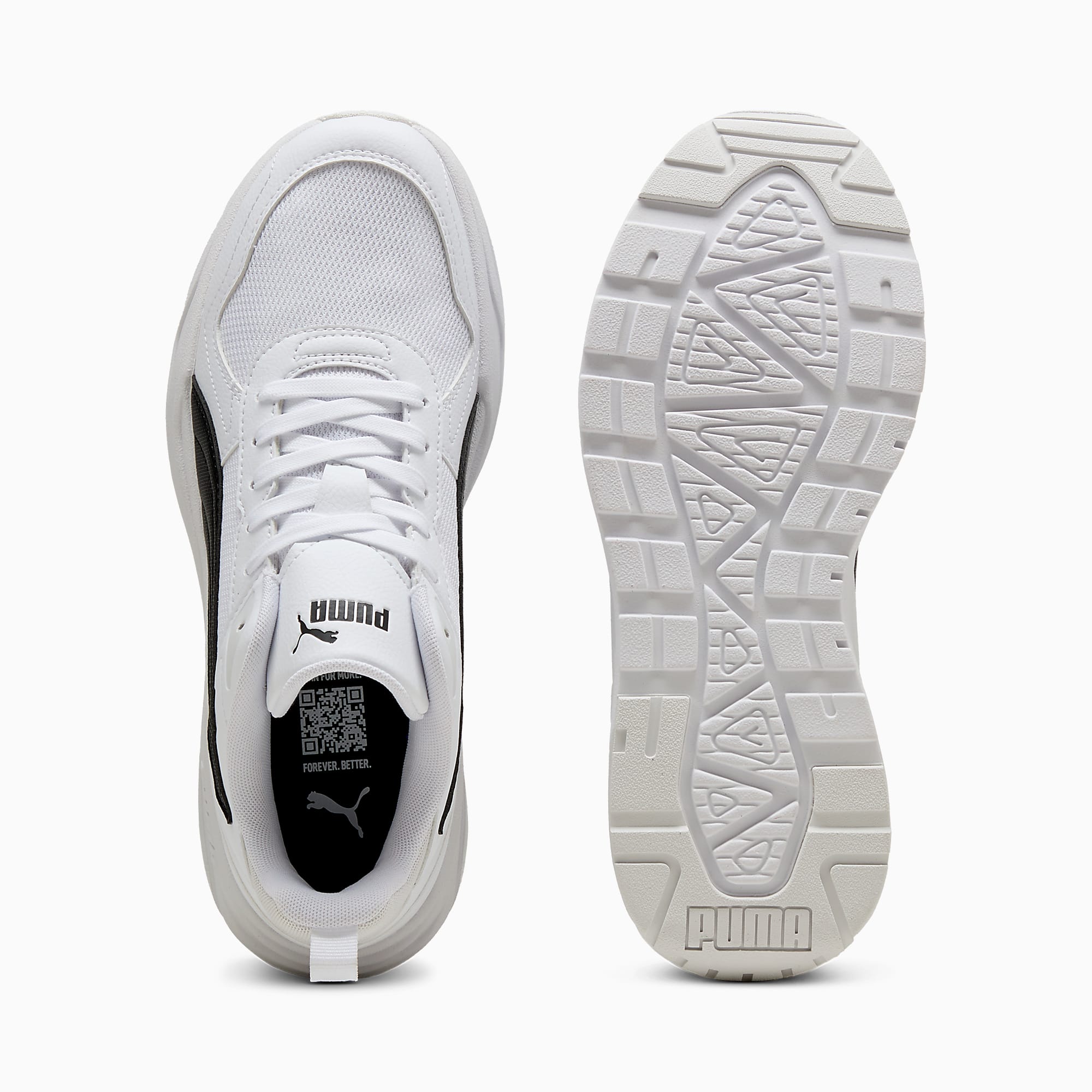 TRINITY 2 UNISEX Ayakkabı - PUMA White-PUMA Black-Feather Gray - 400231_01 - Görsel 4