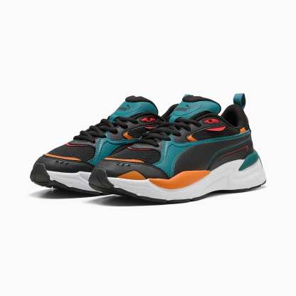 X-Ray 4 UNISEX Ayakkabı - Emerald Ice-PUMA Black-Vermillion - 404747_05 - Görsel 2