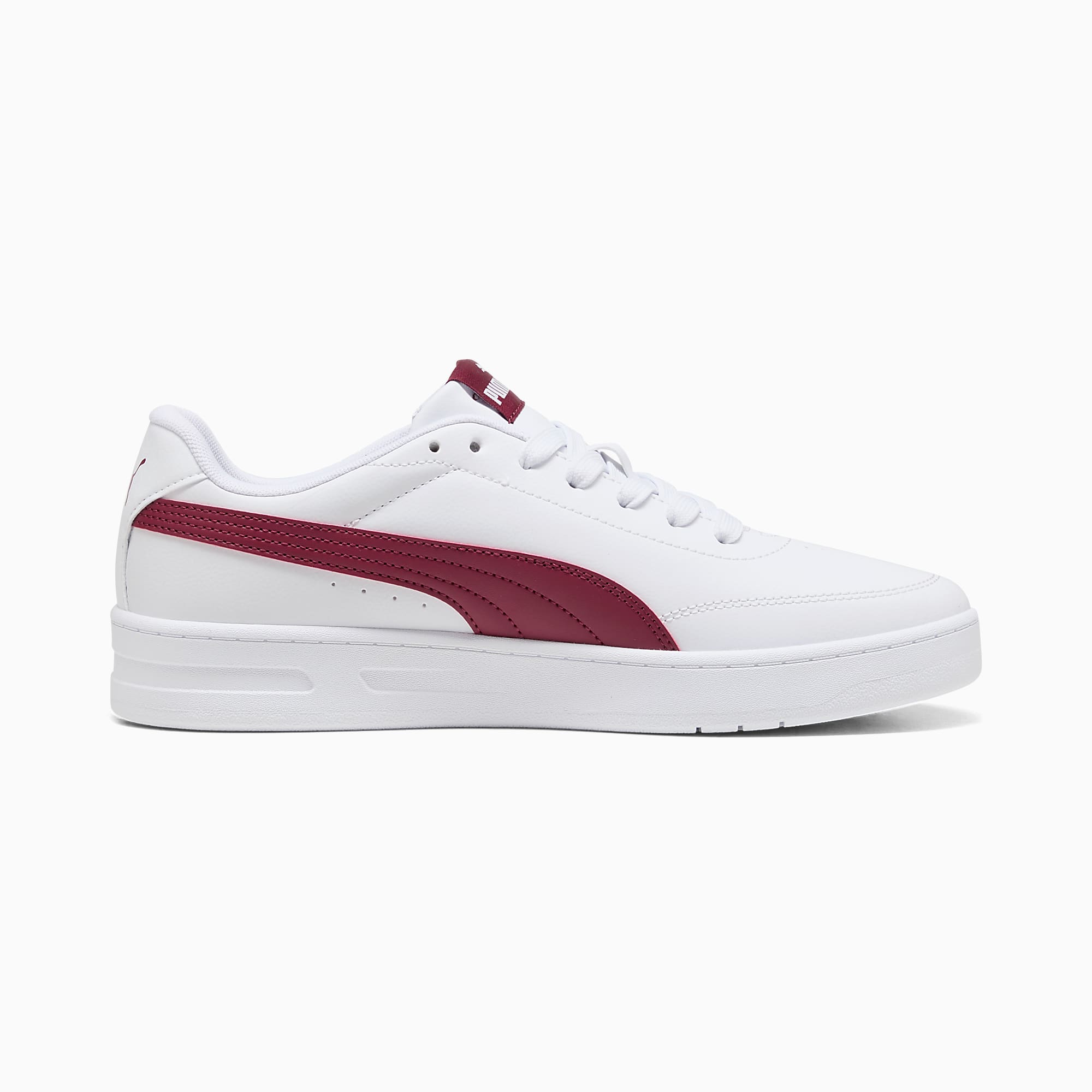 Court CLASSIC Clean UNISEX Ayakkabı - PUMA White-Garnet Glow - 402223_22 - Görsel 5