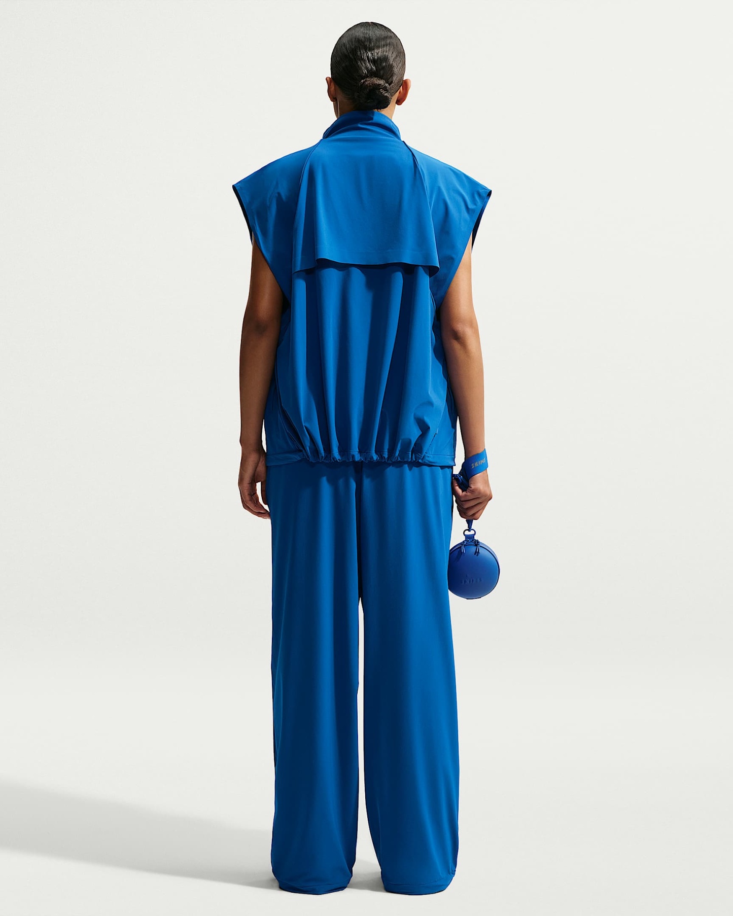 NikeSKIMS Stretch Nylon Bol Kesim Kadın Eşofman Altı - NSKM Cobalt/NSKM Cobalt