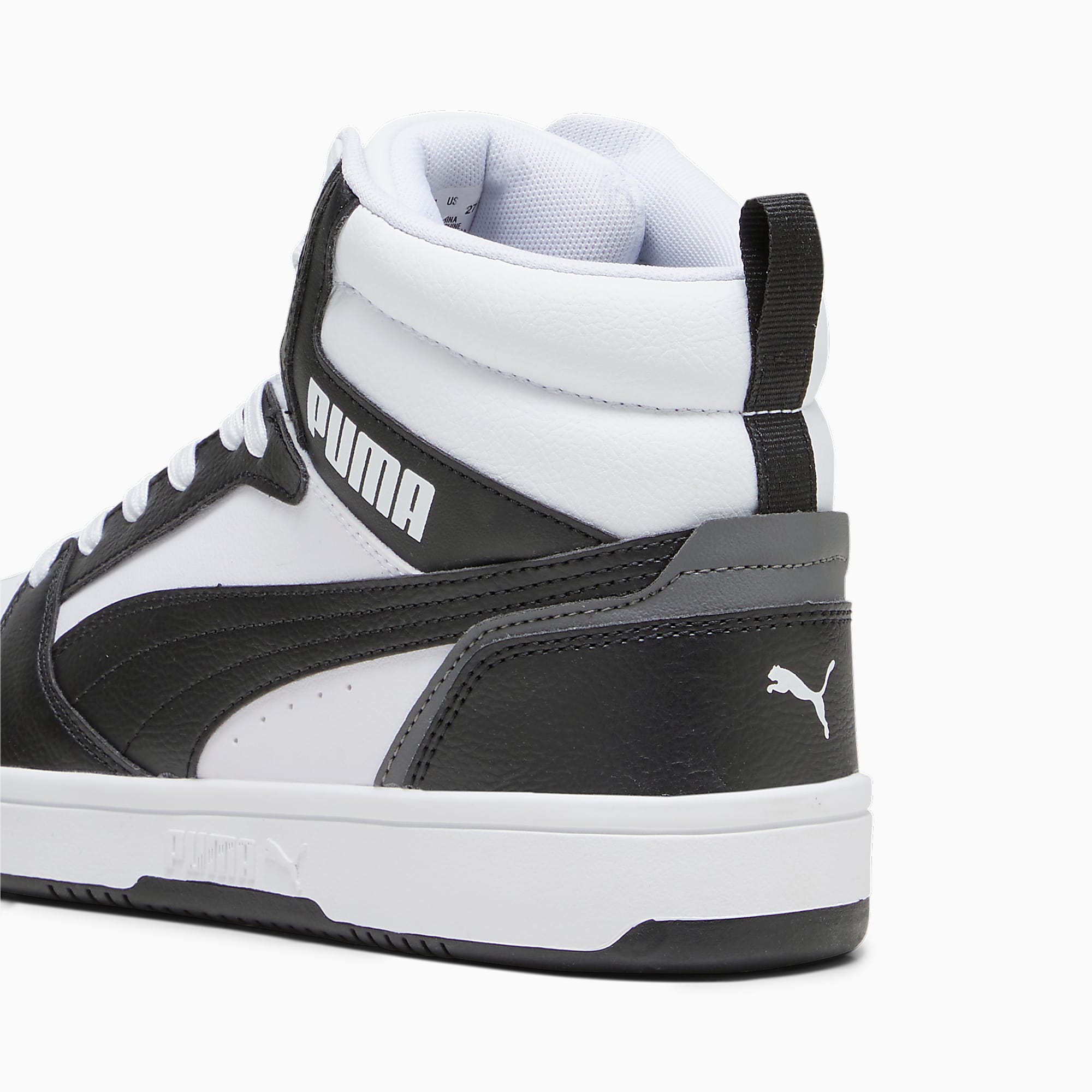 Rebound Ayakkabı - PUMA White-PUMA Black-Shadow Gray-PUMA White - 392326_01 - Görsel 5