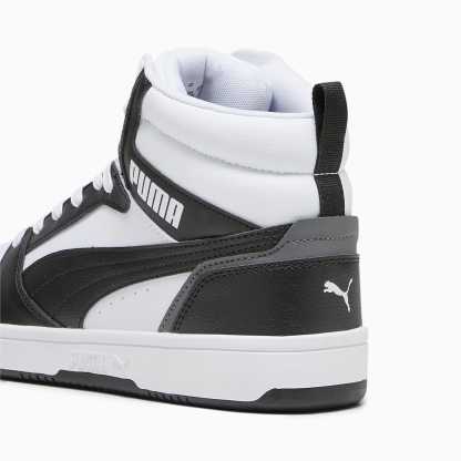 Rebound Ayakkabı - PUMA White-PUMA Black-Shadow Gray-PUMA White - 392326_01 - Görsel 5