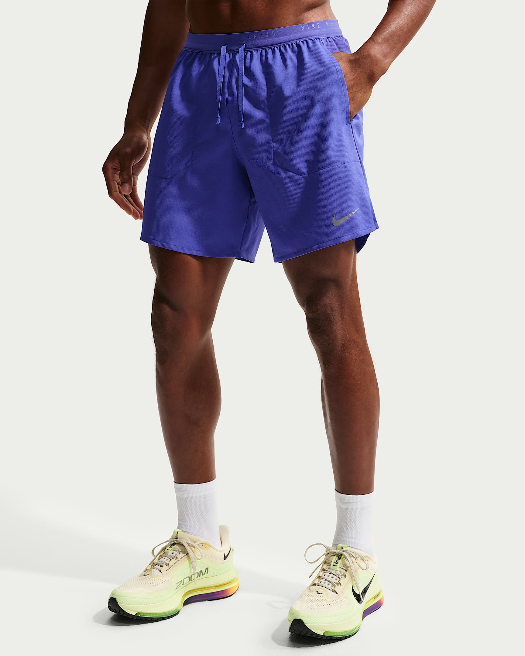 Nike Stride Dri-FIT 18 cm Slip Astarlı Erkek Koşu Şortu - Lapis
