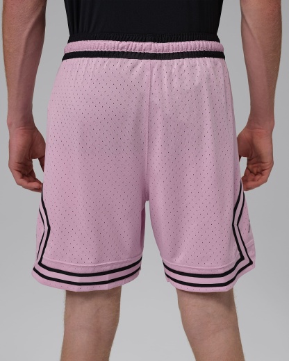 Jordan Sport Dri-FIT 18 cm Mesh Diamond Erkek Şortu - Iced Carmine/Siyah/Siyah