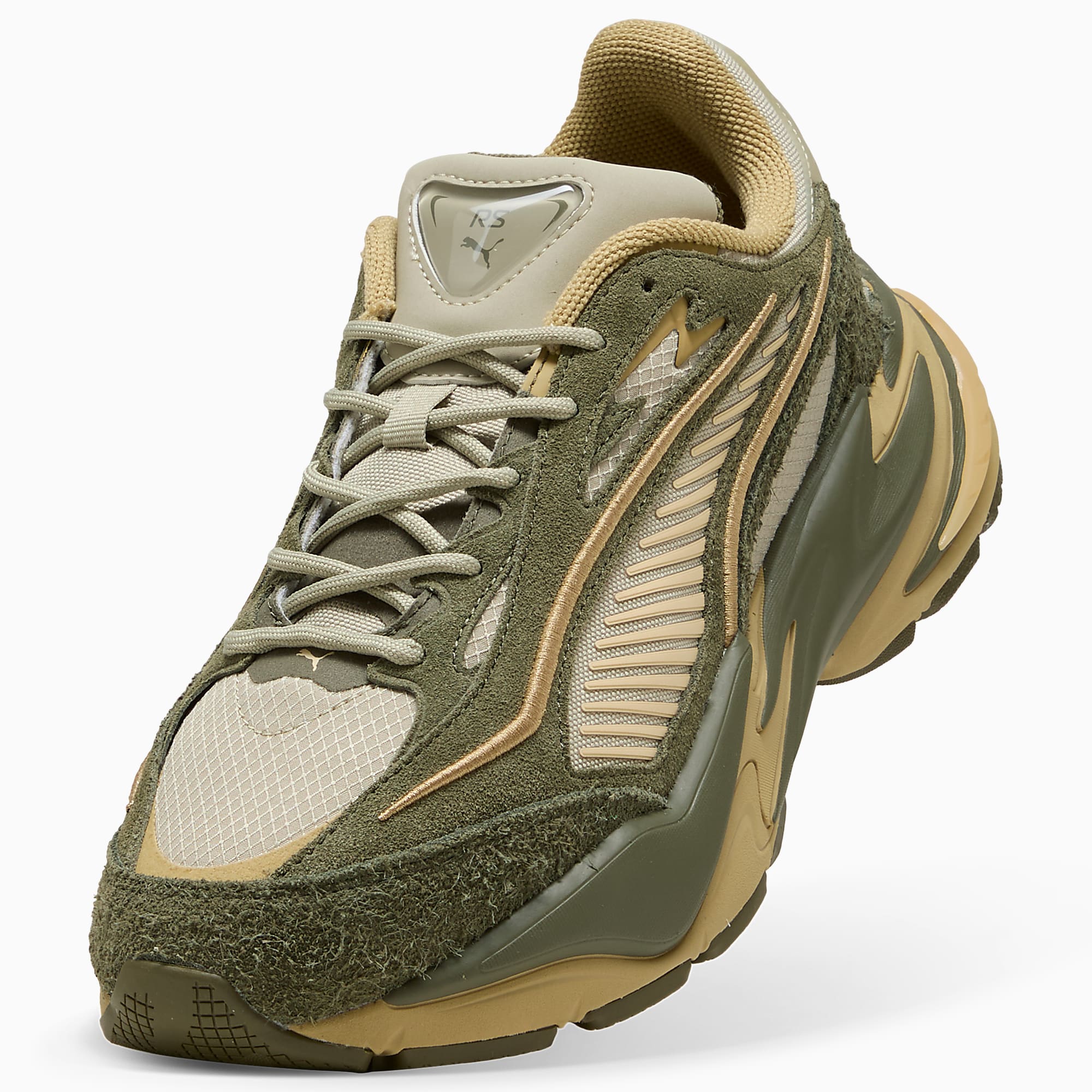 RS Surge HAIRY Suede UNISEX Ayakkabı - Pebble Gray-Loden Green - 404327_07 - Görsel 6