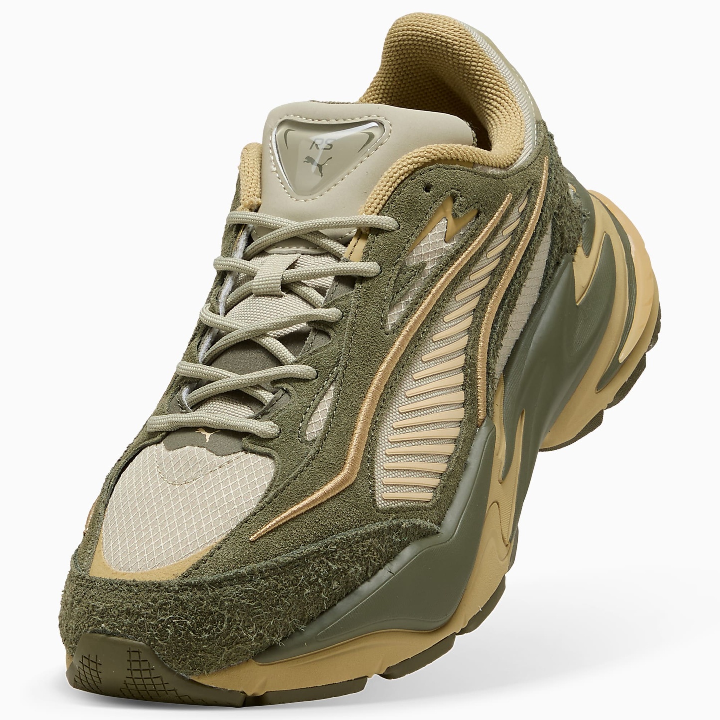RS Surge HAIRY Suede UNISEX Ayakkabı - Pebble Gray-Loden Green - 404327_07 - Görsel 6