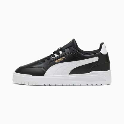Shuffle Downtown UNISEX Ayakkabı - PUMA Black-PUMA White-PUMA Gold - 402596_07 - Görsel 1