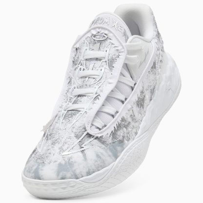 MB.05 Lo Team UNISEX Basketbol Ayakkabısı - PUMA White-Gray Echo - 313266_02 - Görsel 8