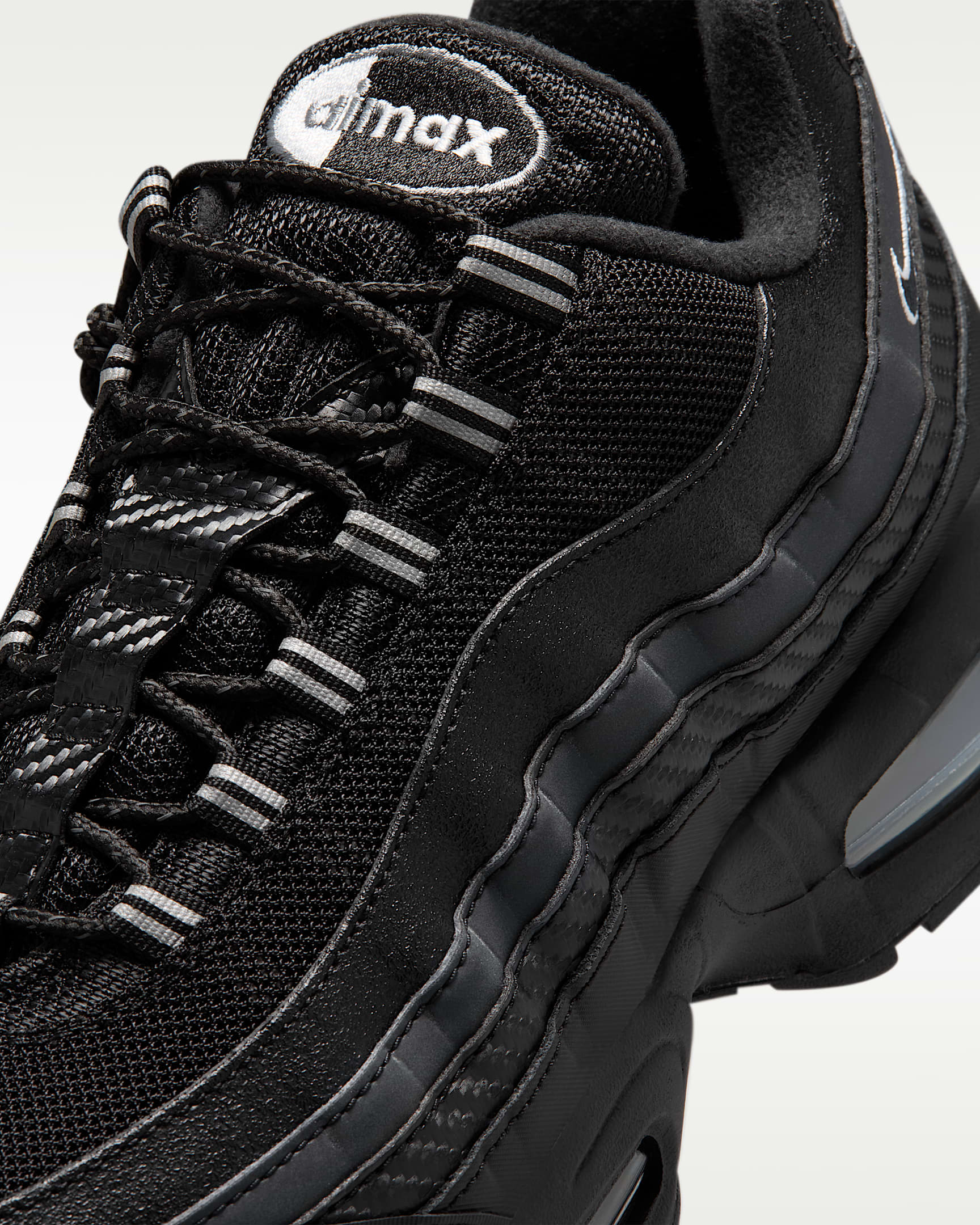 Nike Air Max 95 Big Bubble Erkek Ayakkabısı - Siyah/Metallic Silver/Cool Grey/Beyaz