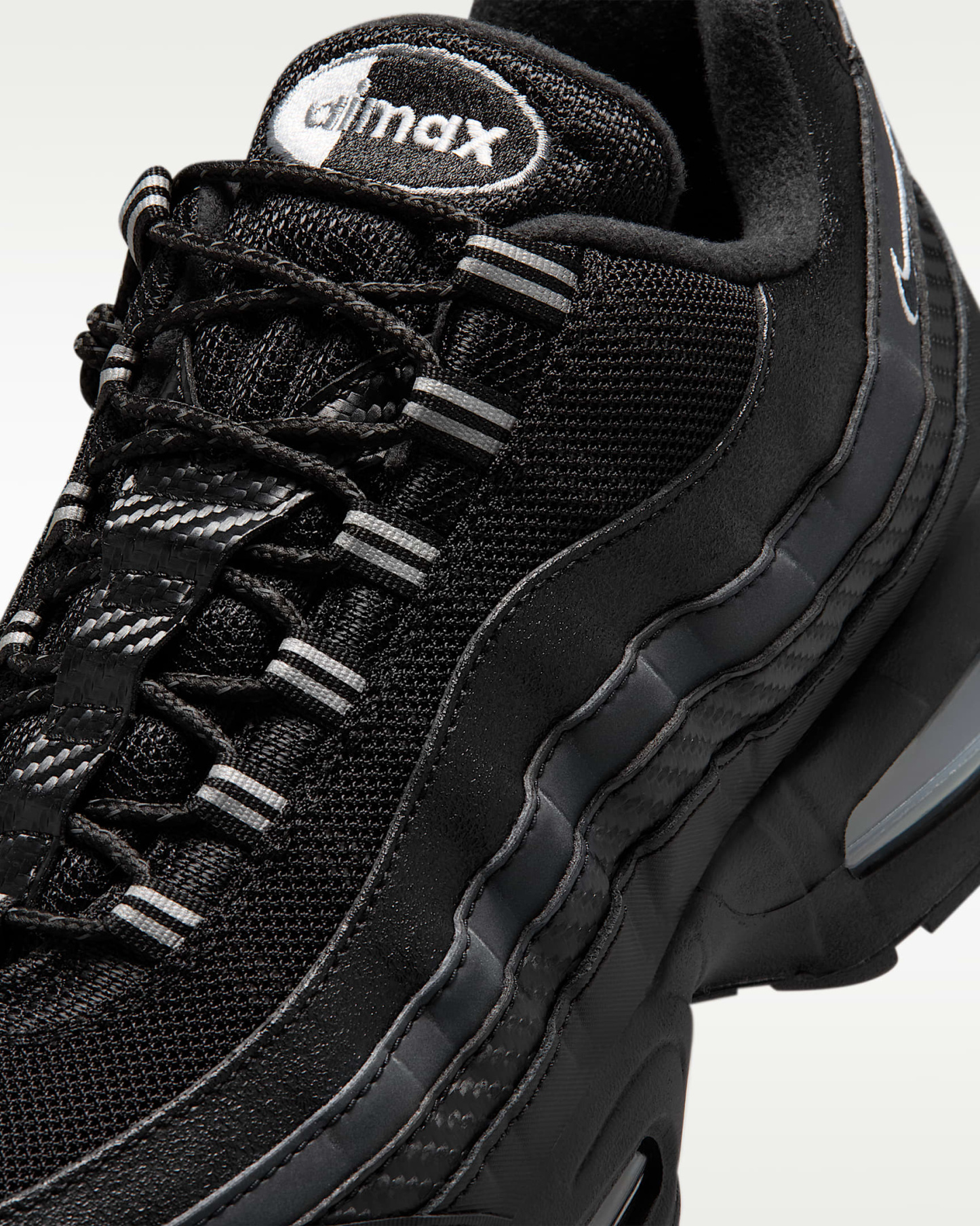 Nike Air Max 95 Big Bubble Erkek Ayakkabısı - Siyah/Metallic Silver/Cool Grey/Beyaz