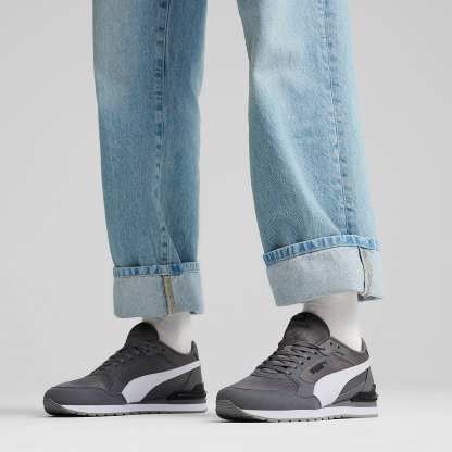 ST Runner v4 Mesh Unisex Spor Ayakkabı - Cool Dark Gray-PUMA White-PUMA Black - 399666_03 - Görsel 2