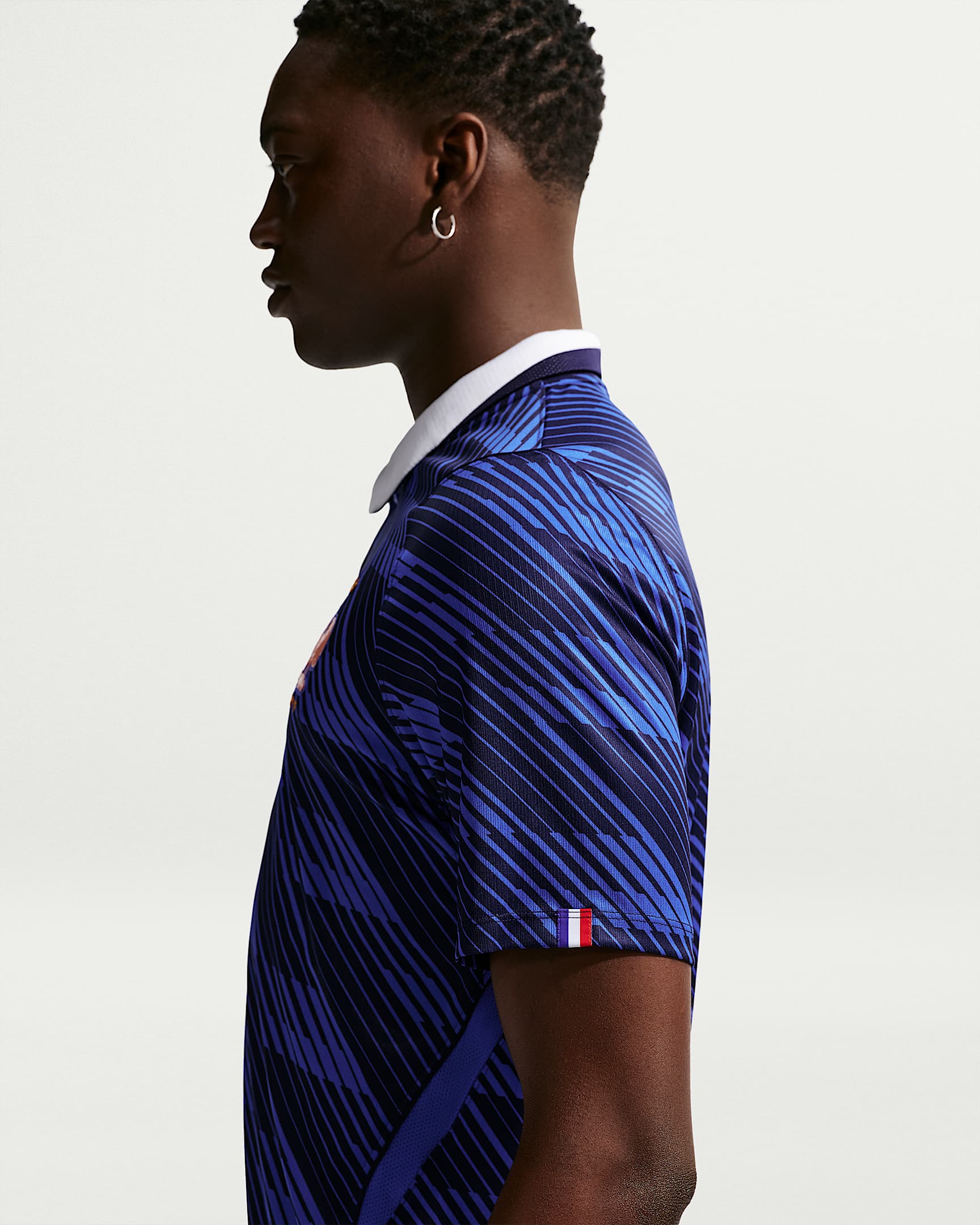Fransa Milli Takımı 2026 Stadyum İç Saha Nike Dri-FIT Erkek Futbol Forması - Game Royal/Blackened Blue/Beyaz/Metallic Copper
