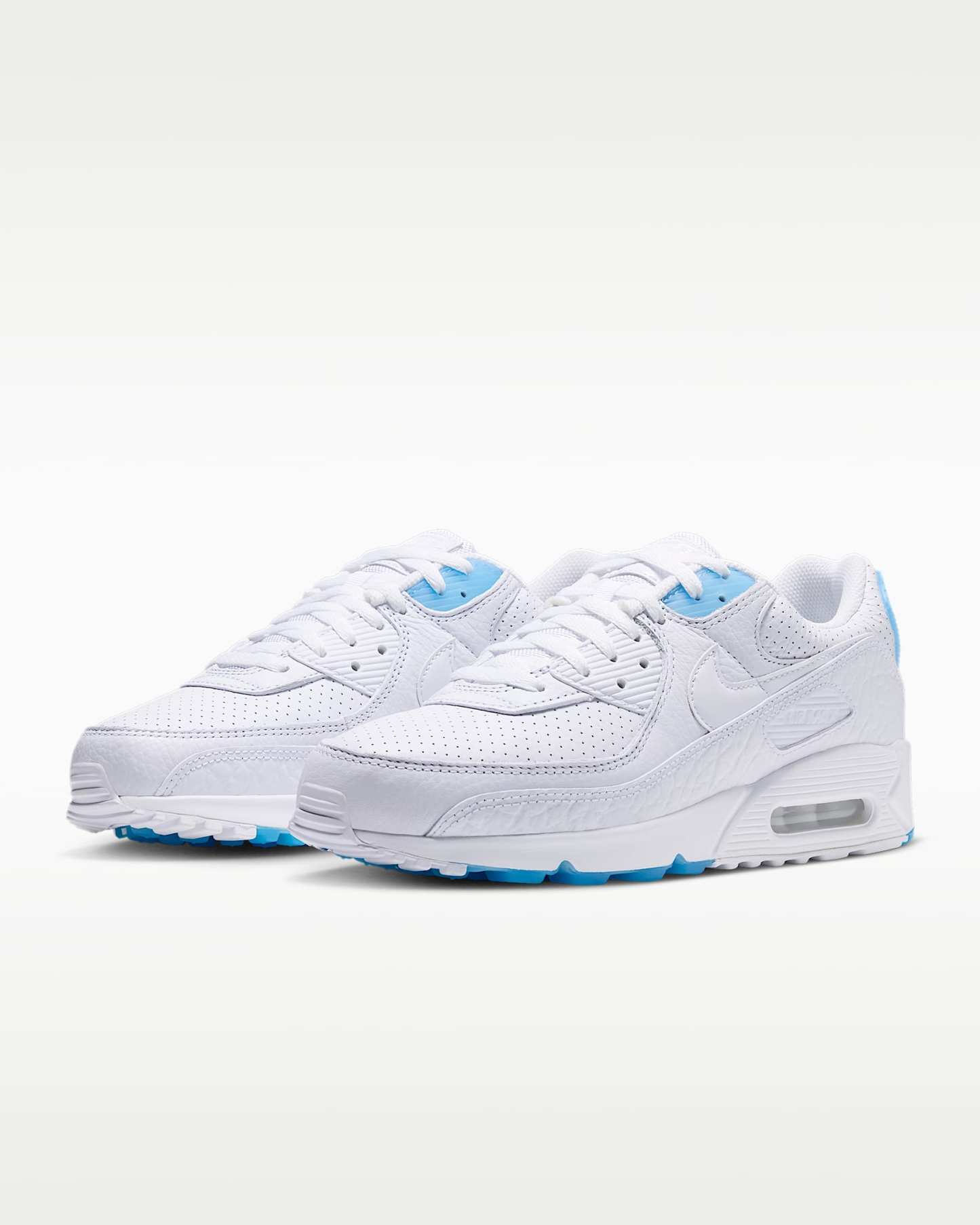 Nike Air Max 90 Erkek Ayakkabısı - Beyaz/Aurora Blue/Beyaz