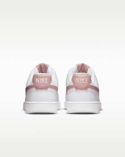 Nike Court Vision Low Next Nature Kadın Ayakkabısı - Beyaz/Pink Oxford
