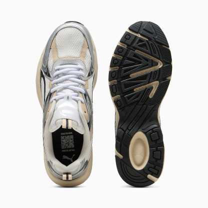 MILENIO Tech UNISEX Ayakkabı - Warm White-PUMA White-PUMA Silver - 402623_03 - Görsel 4