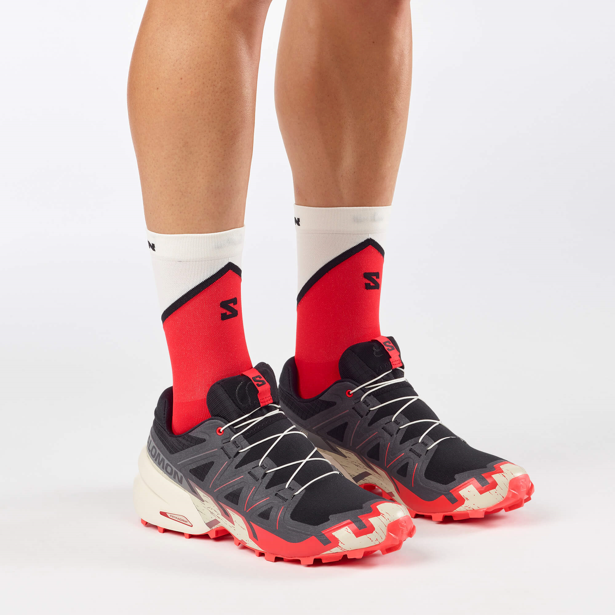 Salomon SPEEDCROSS 6 Erkek Koşu Ayakkabısı Natural L47811000 - Black - L49225100 - image 4
