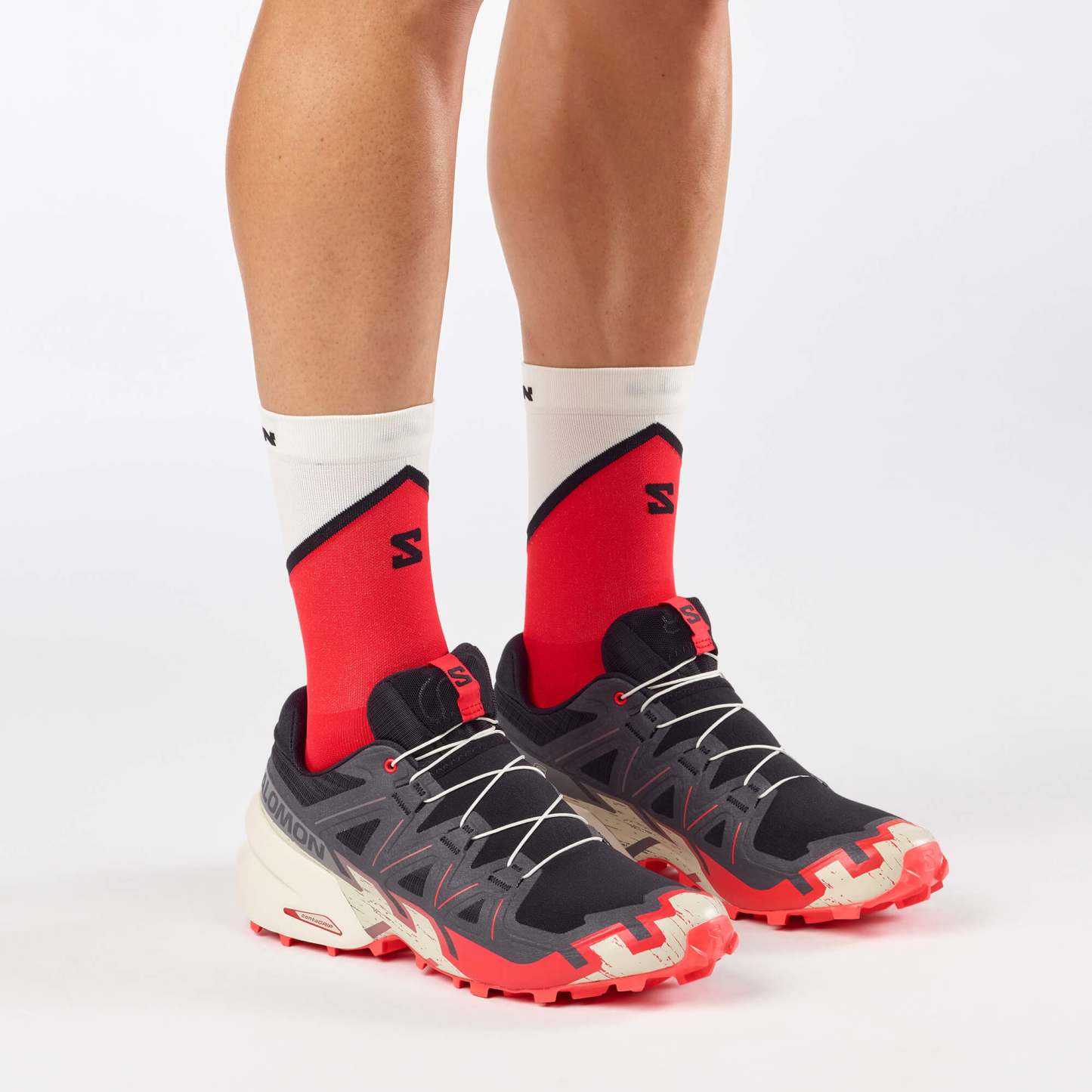 Salomon SPEEDCROSS 6 Erkek Koşu Ayakkabısı Natural L47811000 - Black - L49225100 - image 4