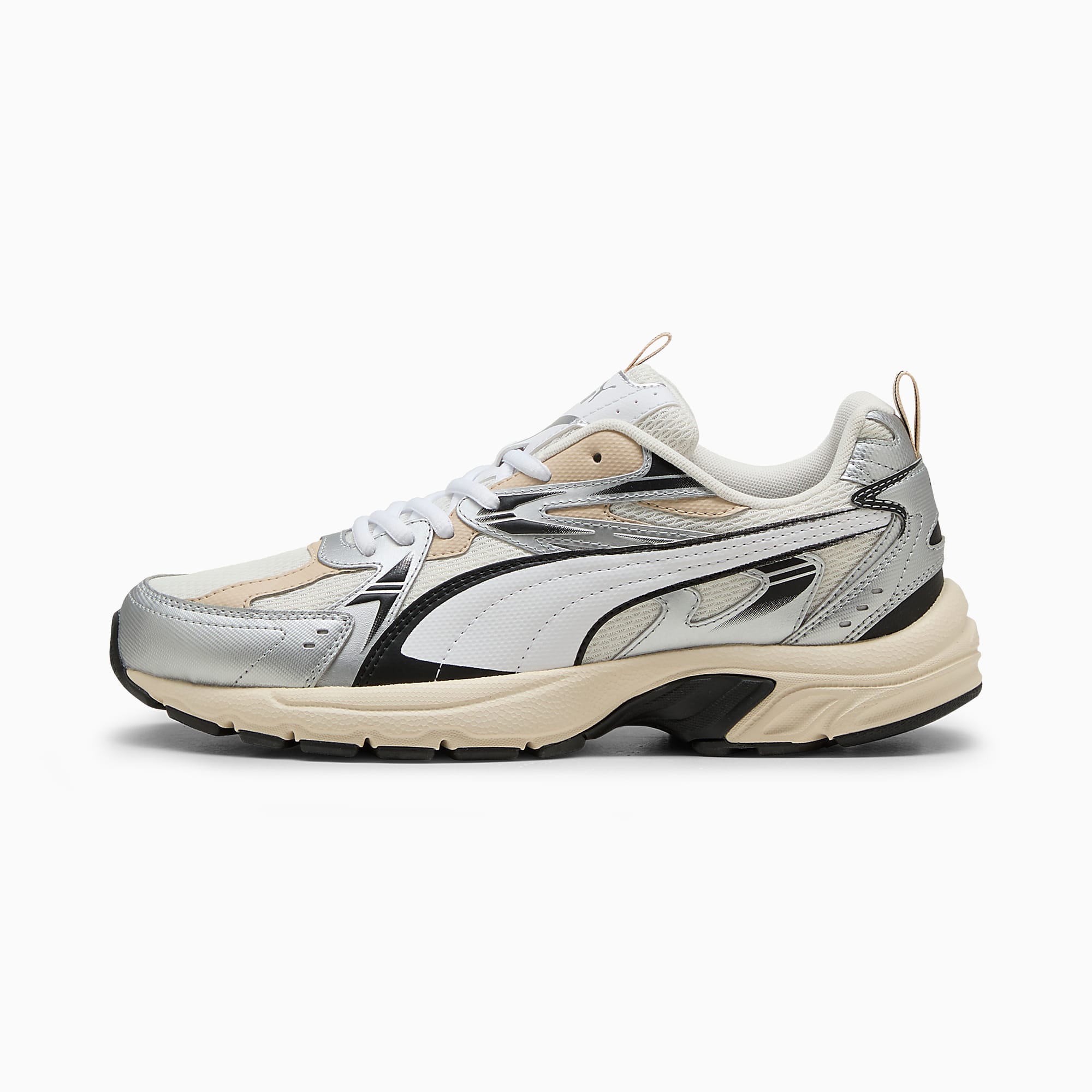 MILENIO Tech UNISEX Ayakkabı - Warm White-PUMA White-PUMA Silver - 402623_03 - Görsel 1