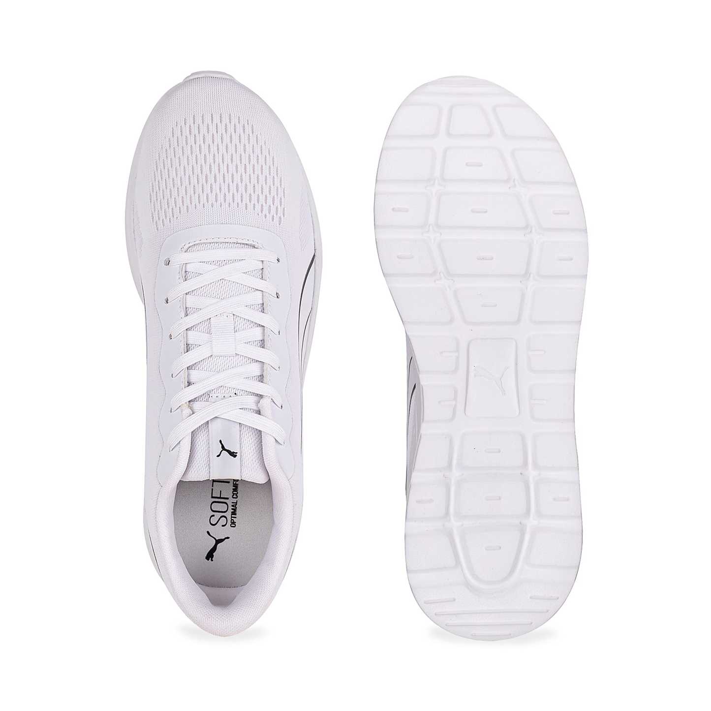 LITE Runner UNISEX Ayakkabı - Puma White-Puma White - 408533_03 - Görsel 4