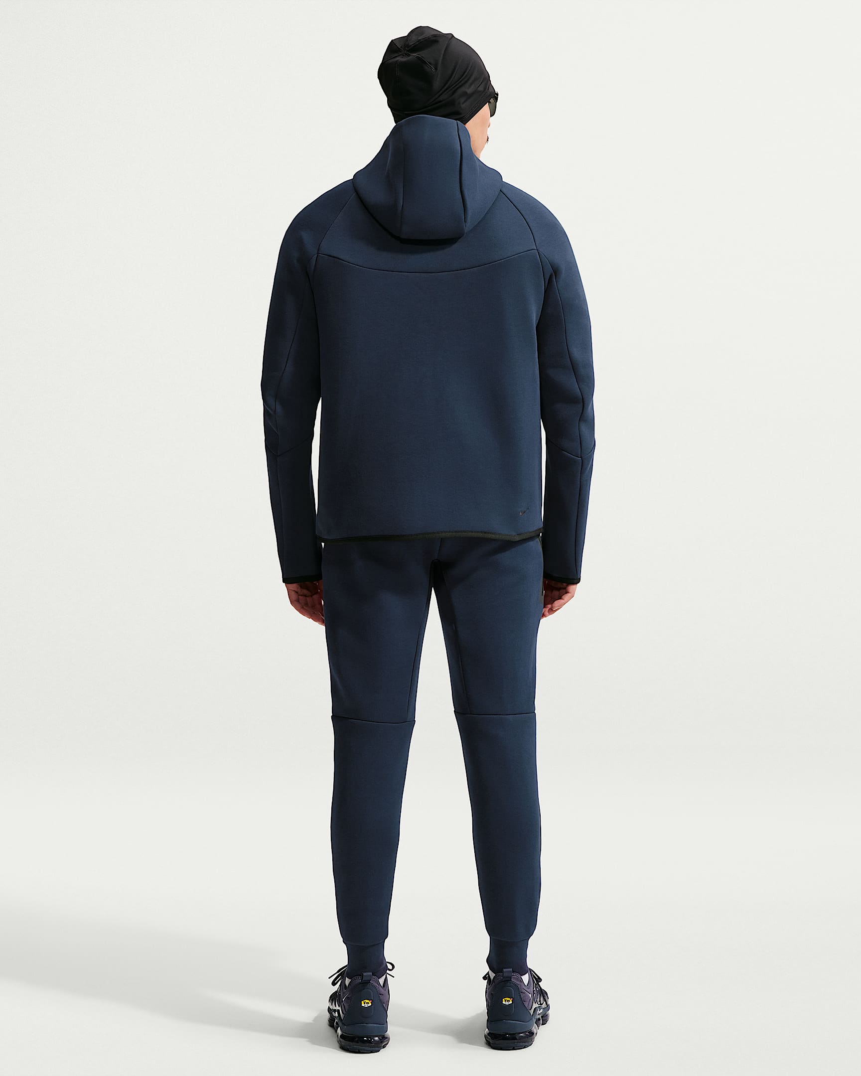 Nike Tech Fleece Windrunner Tam Boy Fermuarlı Erkek Ceketi - Obsidian/Siyah