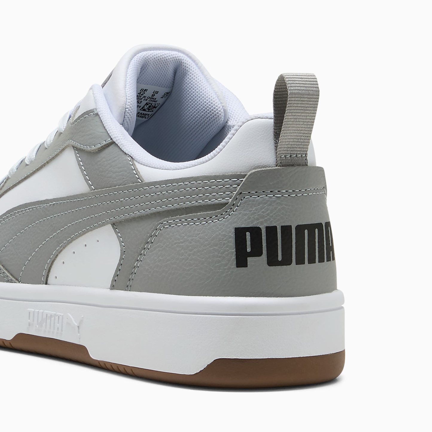 Rebound V6 Low UNISEX Ayakkabı - PUMA White-Gray Echo-PUMA Black - 406388_53 - Görsel 3