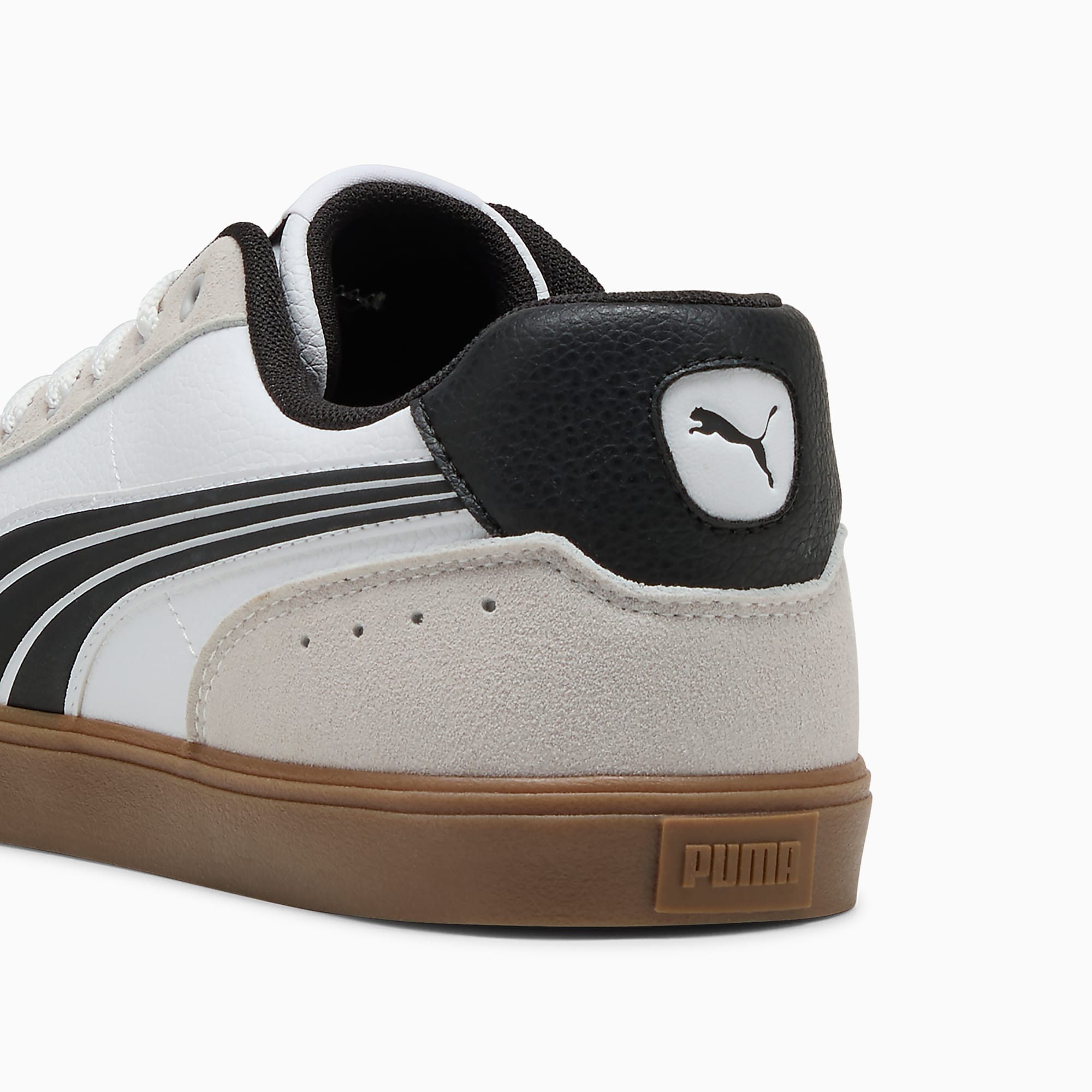 Court Ever UNISEX Ayakkabı - Puma White-Puma Black - 407186_02 - Görsel 3