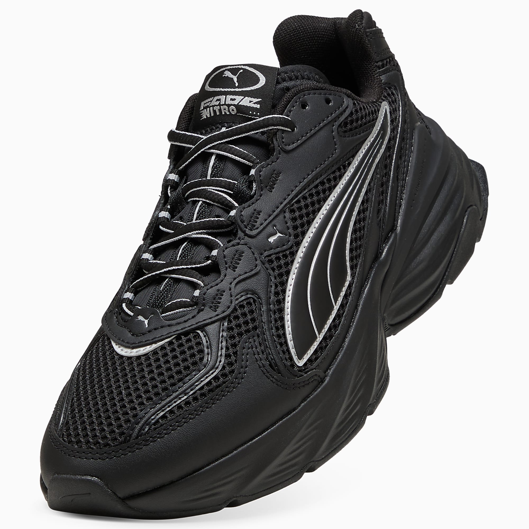PUMA Fade UNISEX Ayakkabı - Puma Black-Puma Silver - 406203_05 - Görsel 8