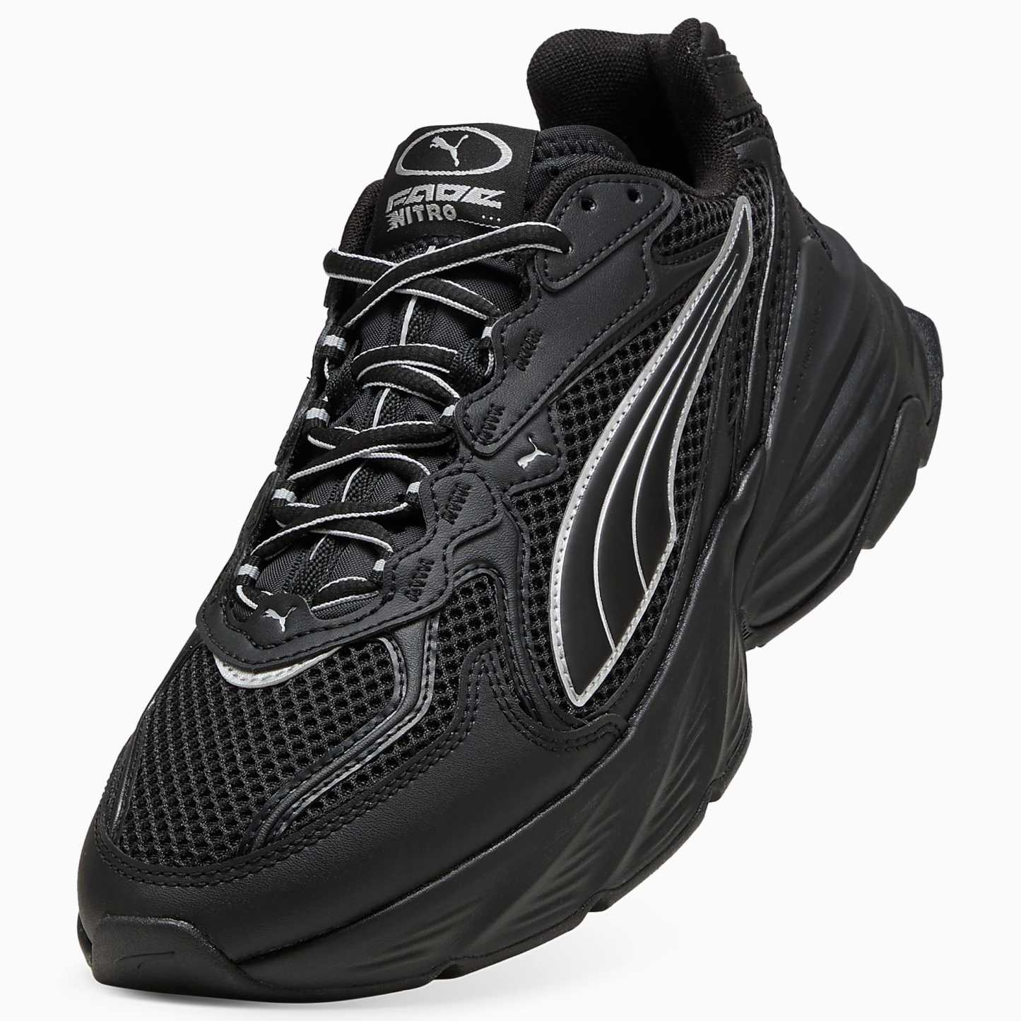 PUMA Fade UNISEX Ayakkabı - Puma Black-Puma Silver - 406203_05 - Görsel 8