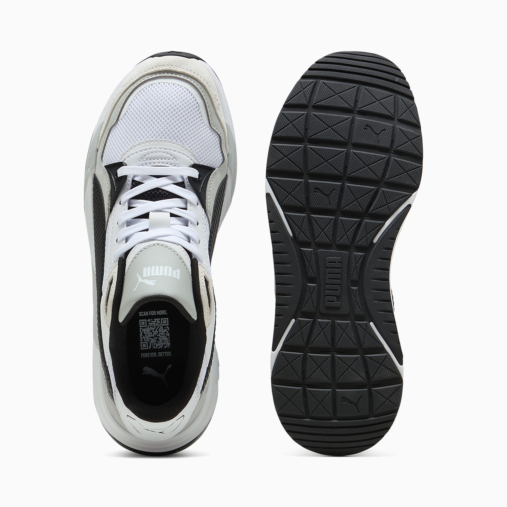 TRINITY 2 UNISEX Spor Ayakkabı - PUMA White-PUMA Black-Cool Light Gray - 400230_01 - Görsel 4