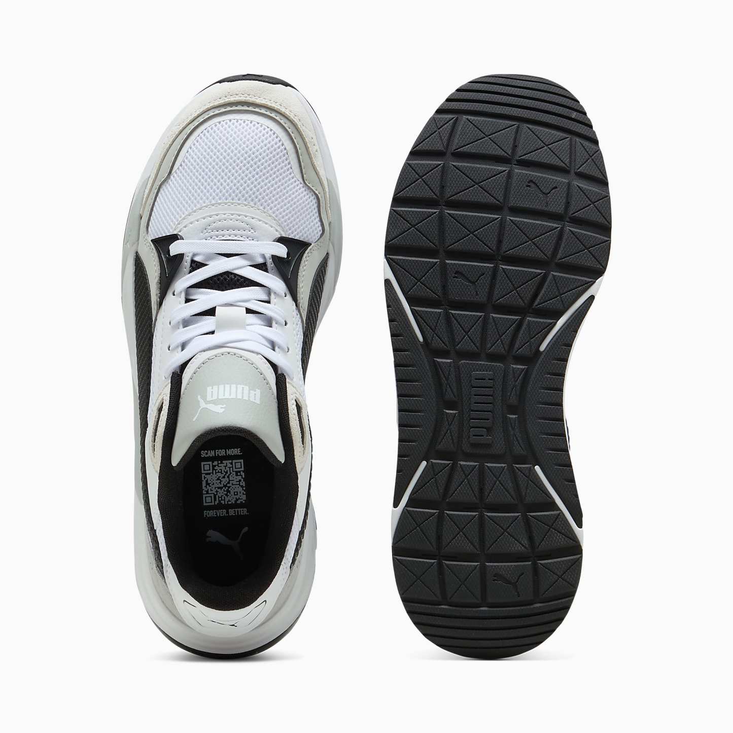 TRINITY 2 UNISEX Spor Ayakkabı - PUMA White-PUMA Black-Cool Light Gray - 400230_01 - Görsel 4