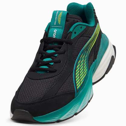 PUMA x ASTON MARTIN ARAMCO F1® TEAM Fade UNISEX Ayakkabı - PUMA Black-Lime Shimmer - 309354_01 - Görsel 6