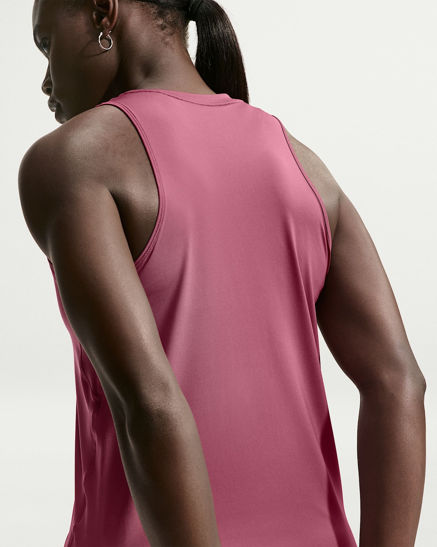 Nike One Classic Dri-FIT Kadın Atleti - Pink Smoke/Beyaz